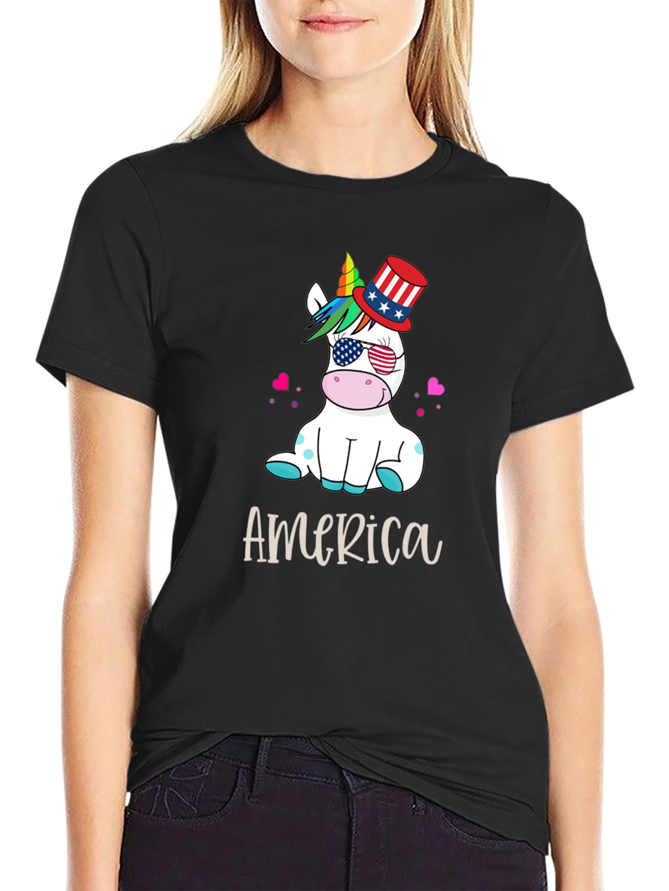 Patriotic Unicorn USA T-Shirt