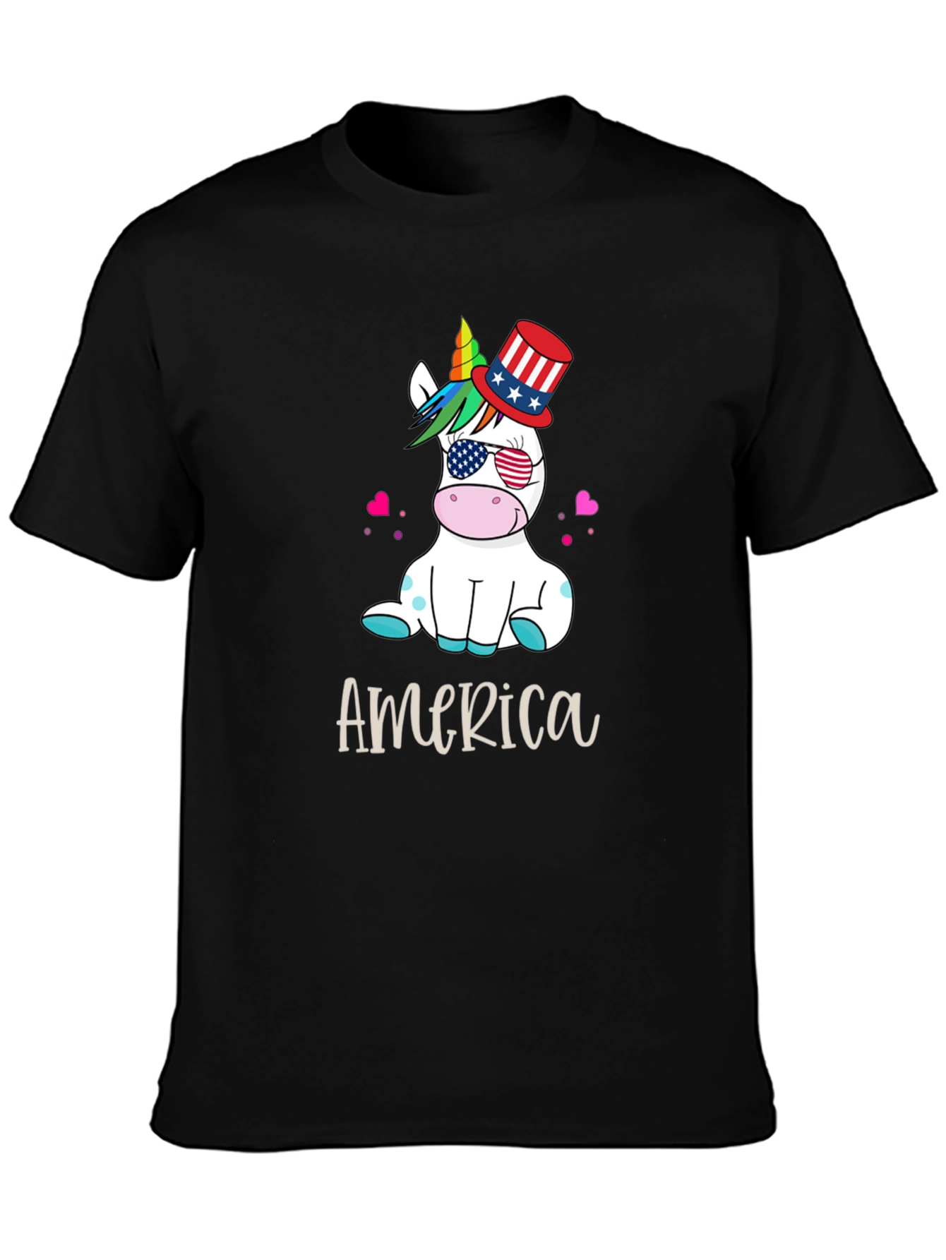 Patriotic Unicorn USA T-Shirt