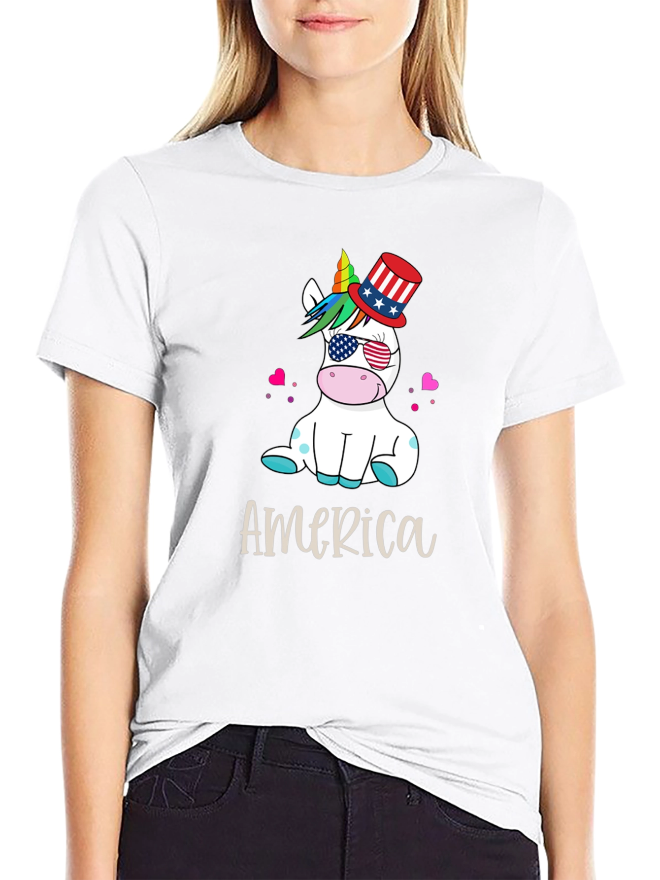 Patriotic Unicorn USA T-Shirt
