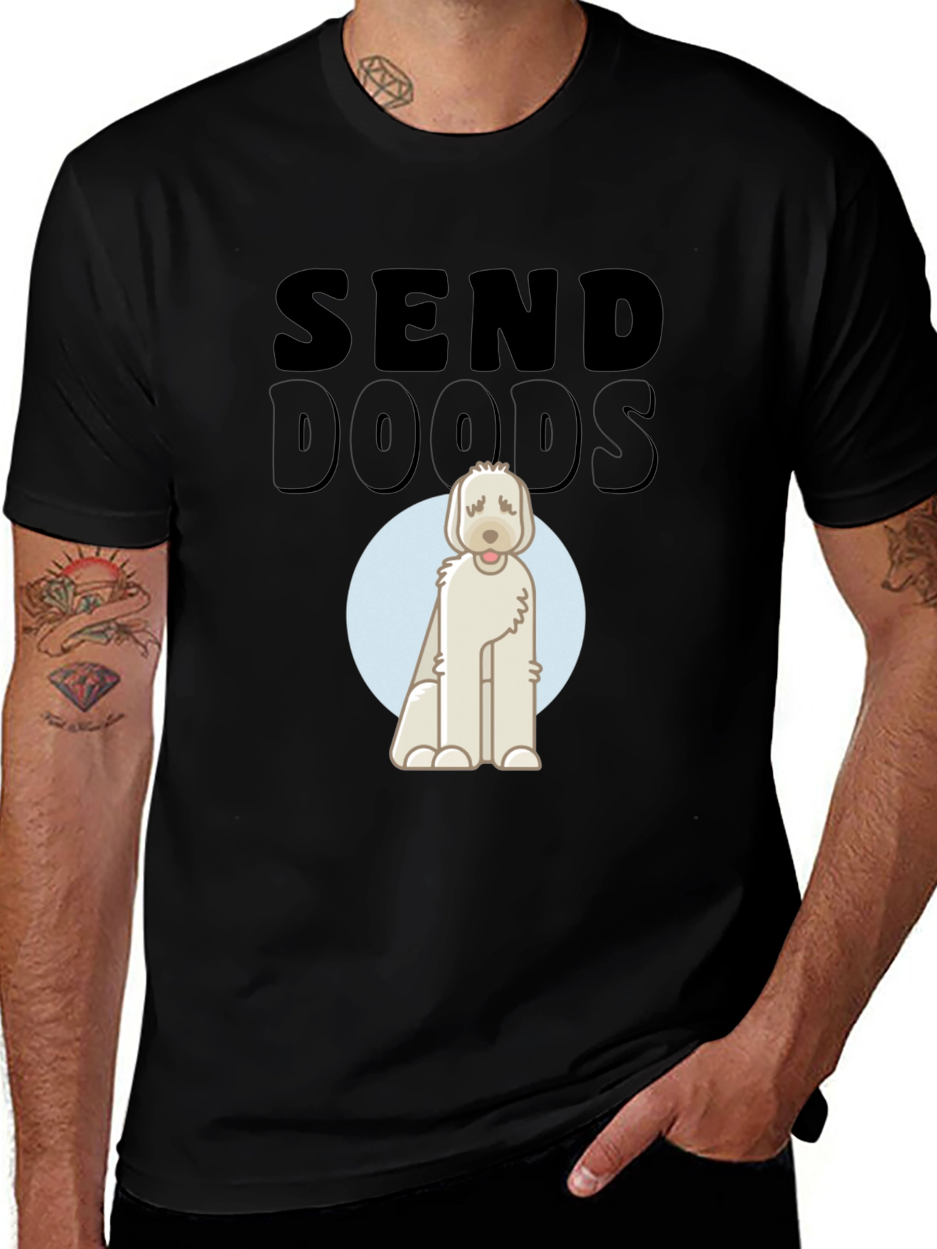 Send Doods T-Shirt - Funny Doodle Dog Tee