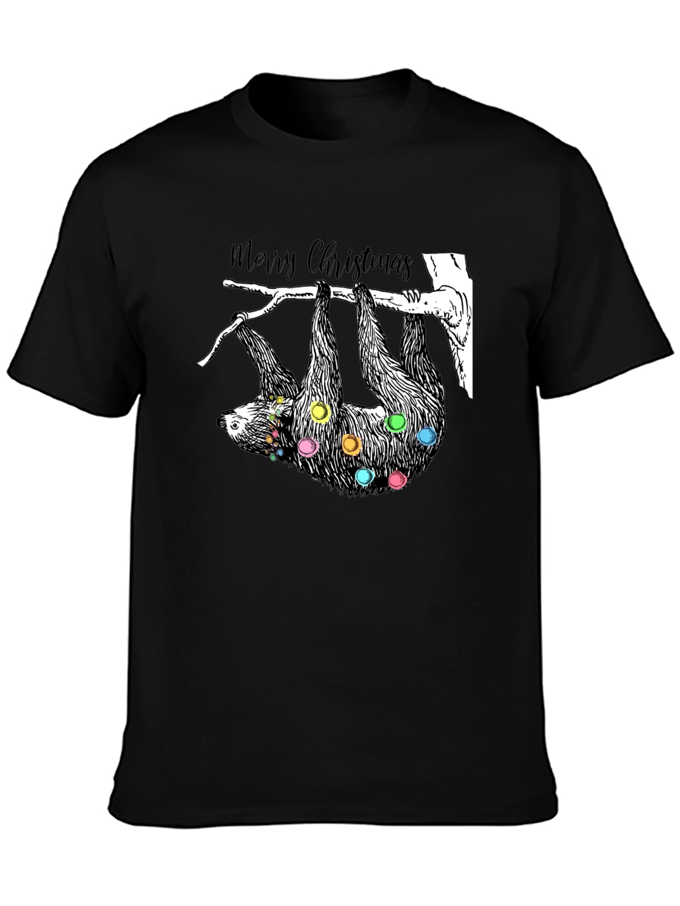 Festive Sloth Christmas T-Shirt