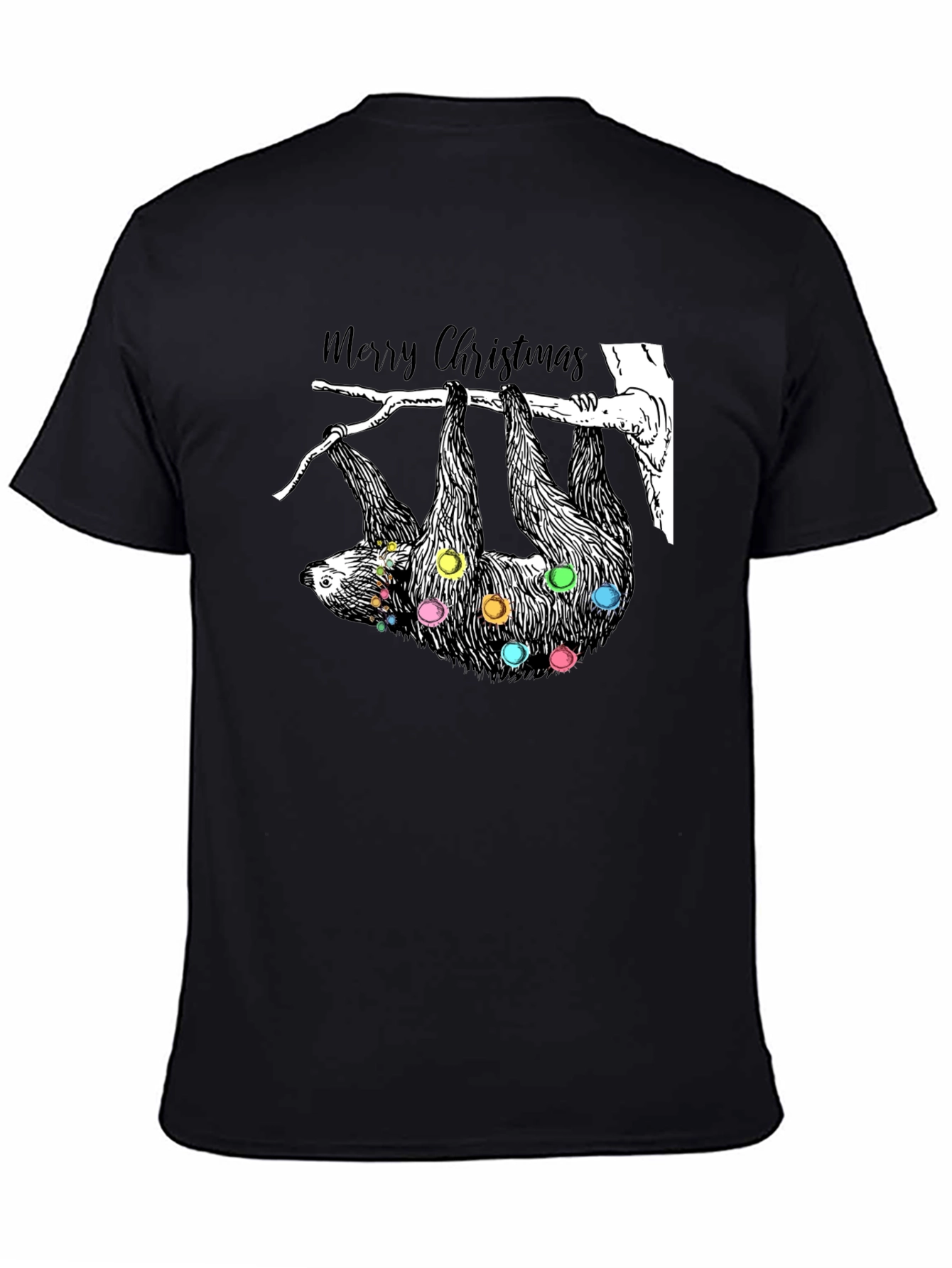 Festive Sloth Christmas T-Shirt