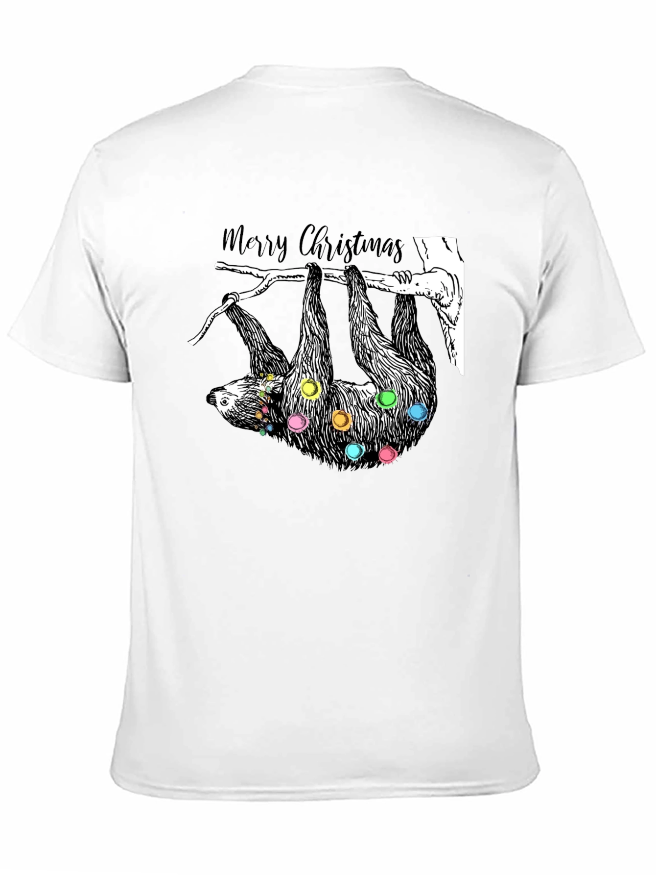 Festive Sloth Christmas T-Shirt