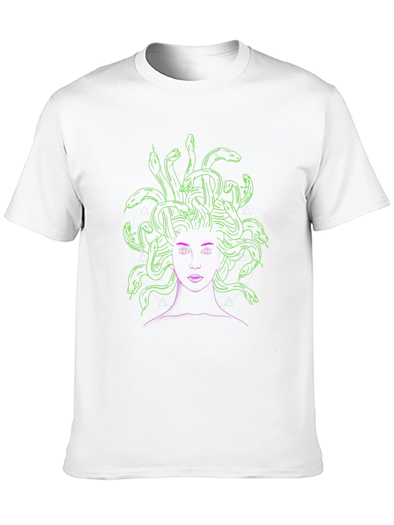 Medusa Graphic Tee - Neon Green Snake Hair
