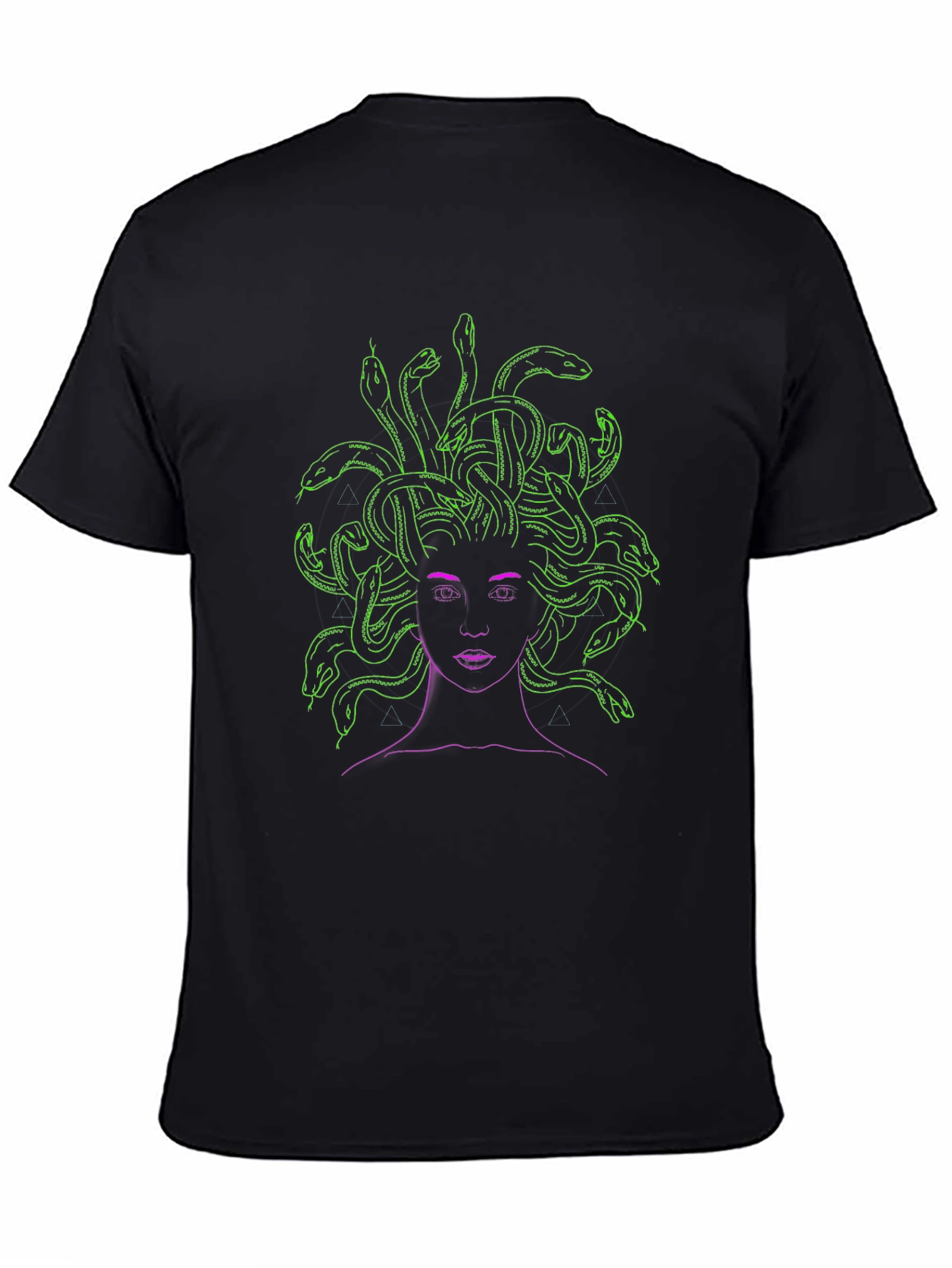 Medusa Graphic Tee - Neon Green Snake Hair