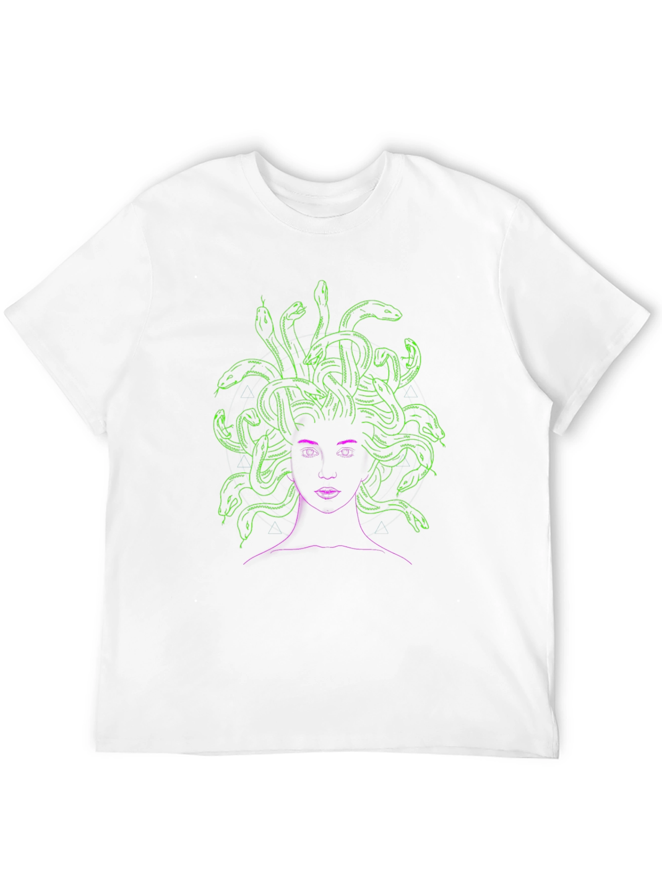 Medusa Graphic Tee - Neon Green Snake Hair