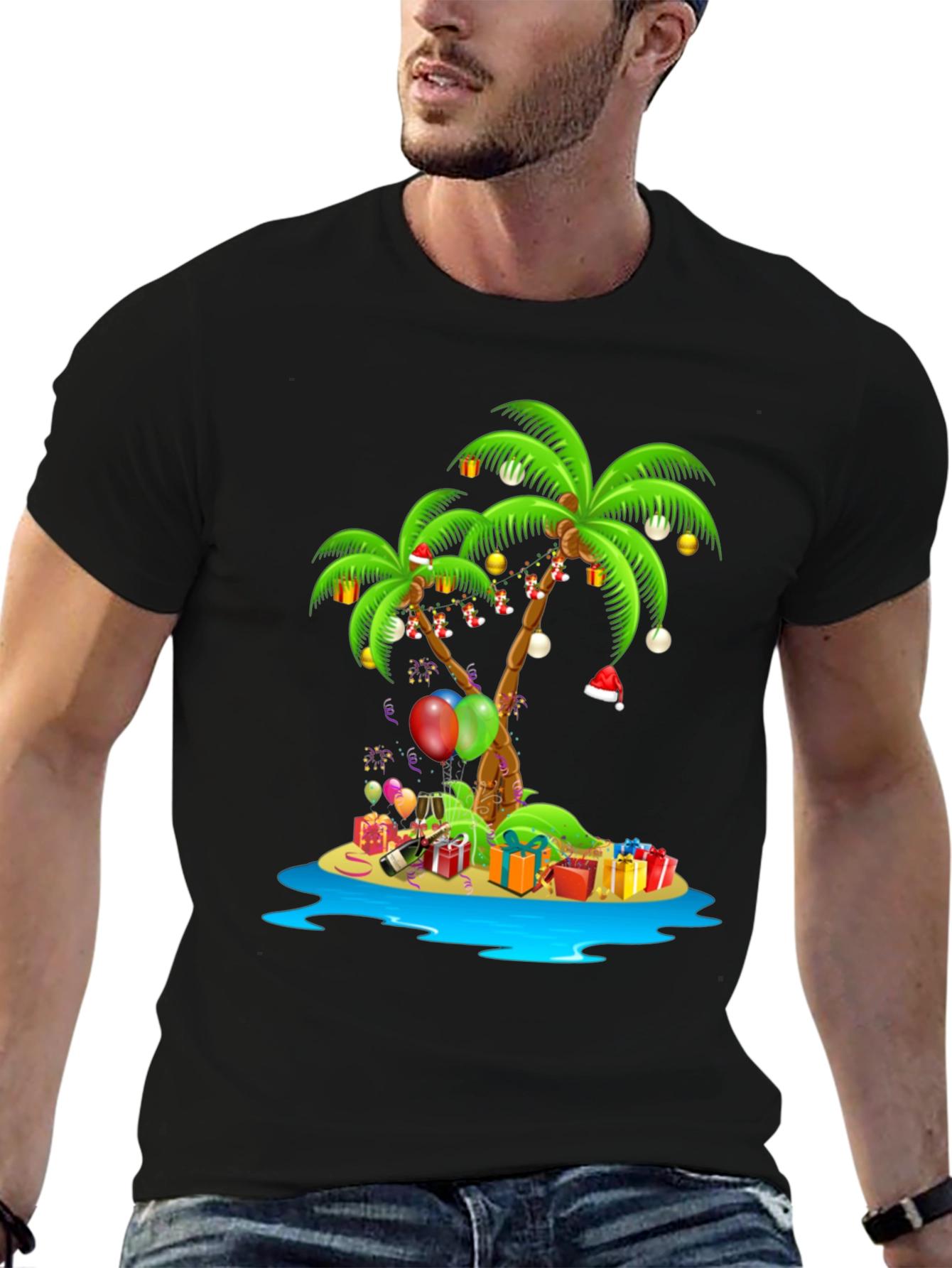 Tropical Christmas Island Graphic Tee