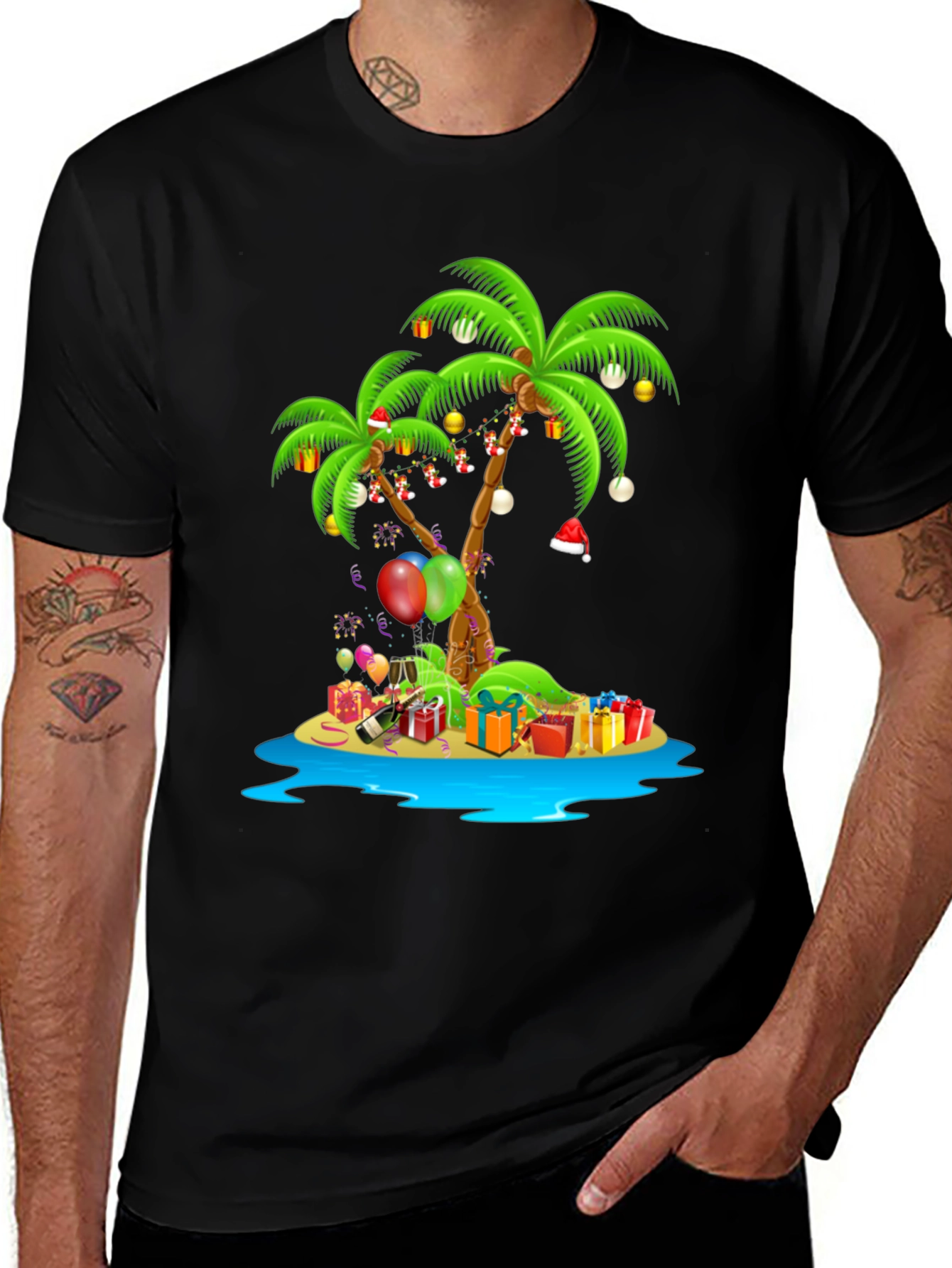 Tropical Christmas Island Graphic Tee