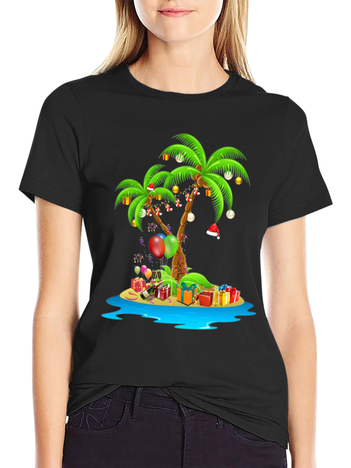 Tropical Christmas Island Graphic Tee