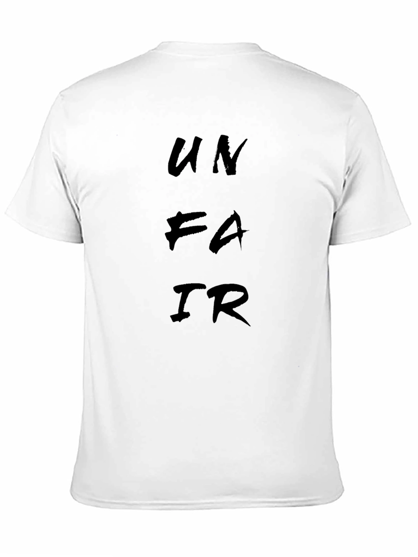 Unfair Black Graphic Tee - Modern Streetwear