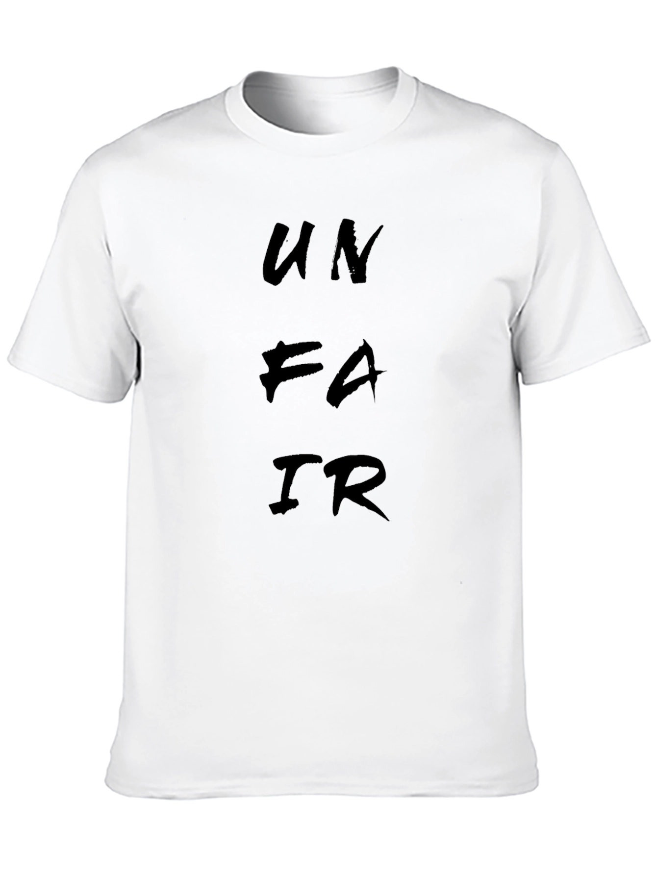 Unfair Black Graphic Tee - Modern Streetwear