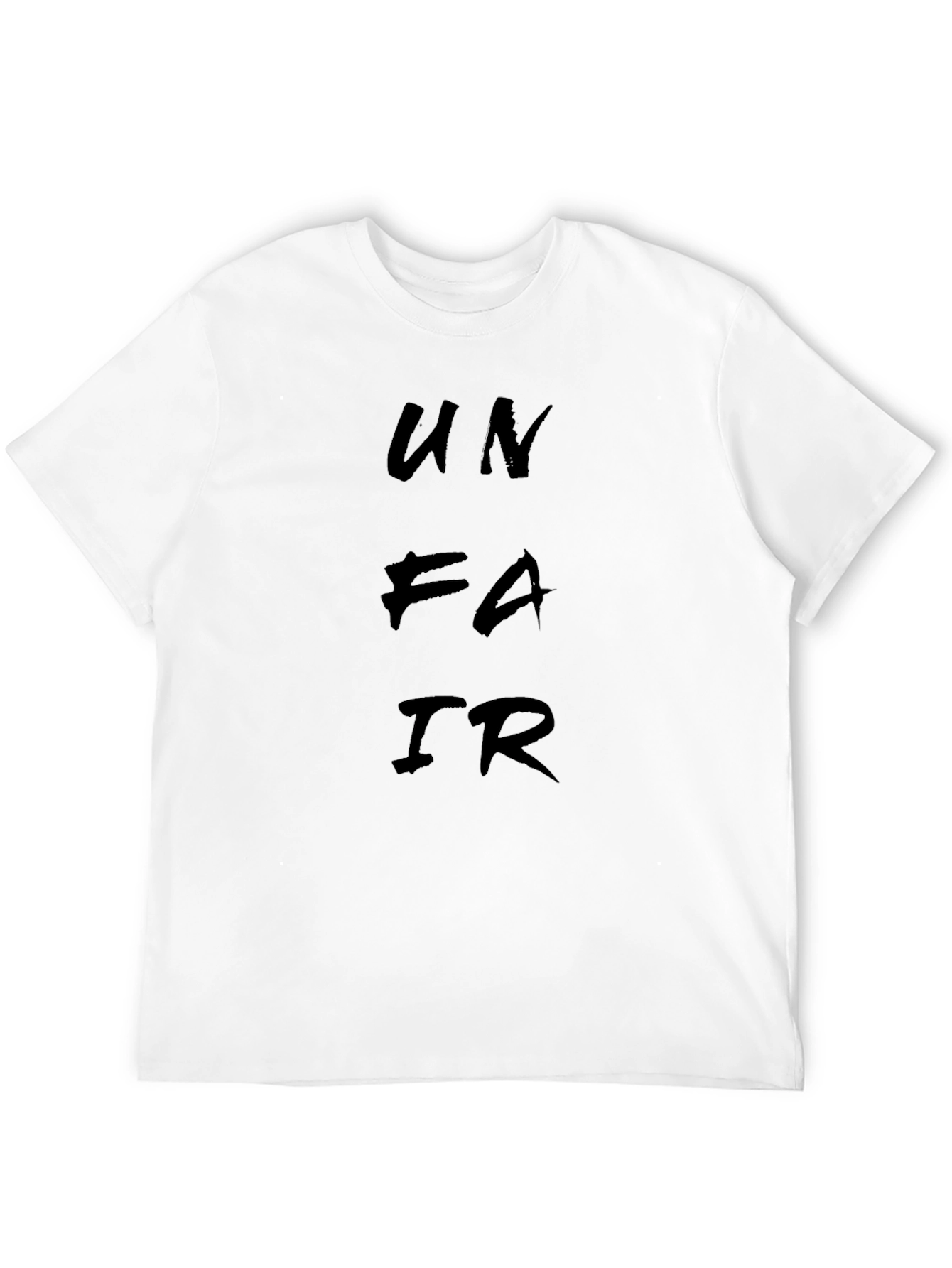 Unfair Black Graphic Tee - Modern Streetwear