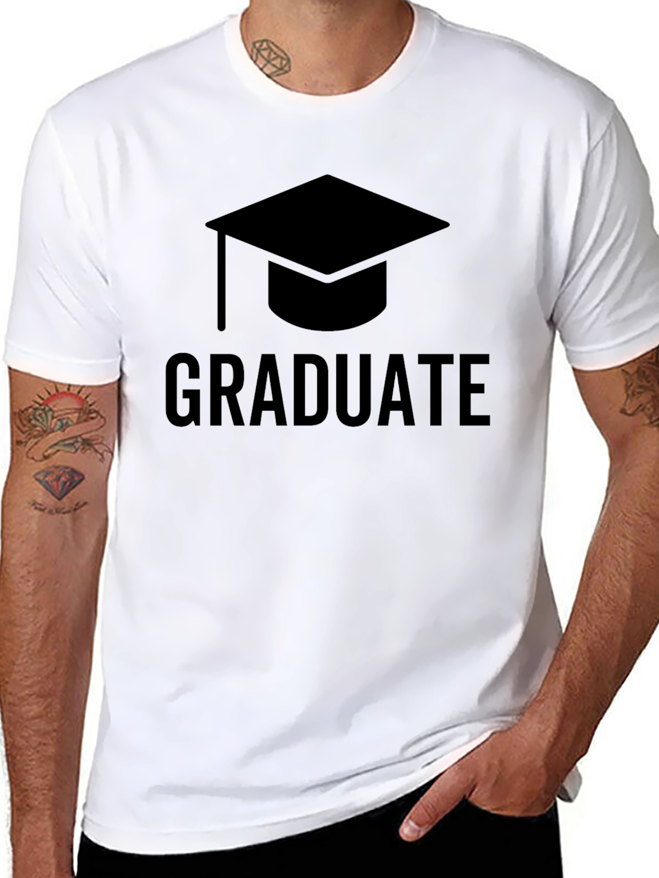 Graduate T-Shirt - Graduation Cap Graphic Tee