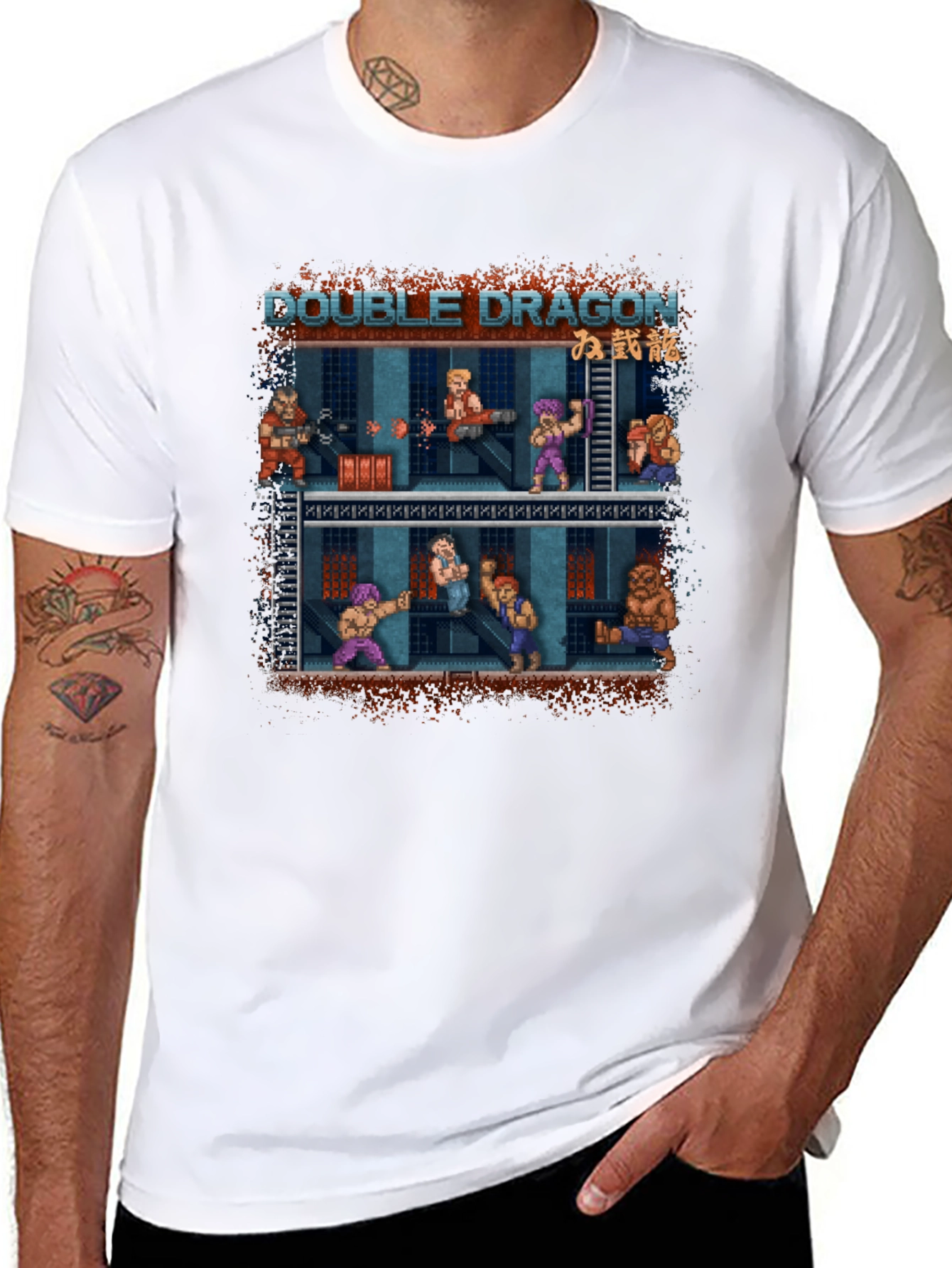 Double Dragon T-Shirt - Retro Arcade Game Tee