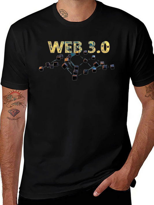 Web 3.0 Black T-Shirt - Modern Tech Design