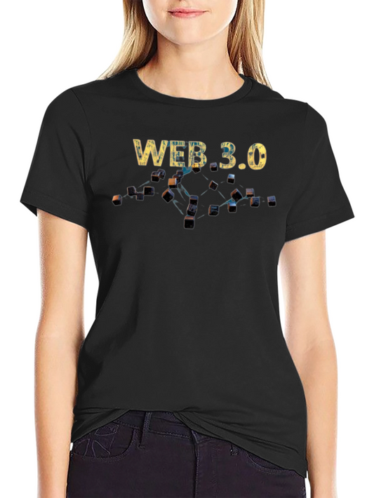 Web 3.0 Black T-Shirt - Modern Tech Design