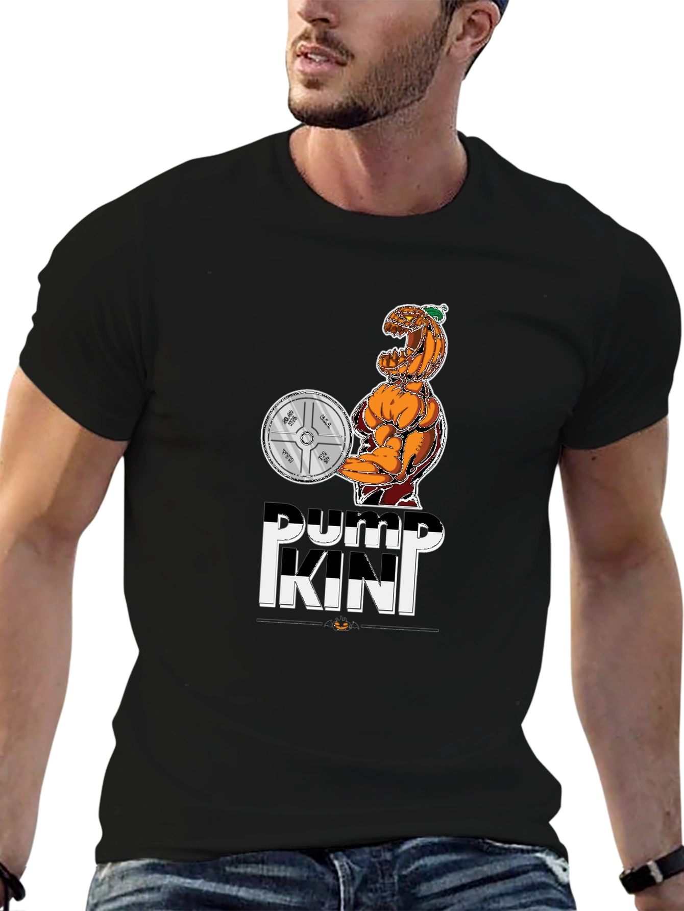 Pumpkin Gym T-Shirt | Halloween Fitness
