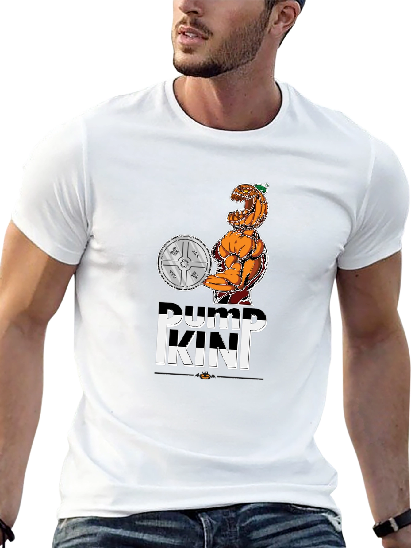 Pumpkin Gym T-Shirt | Halloween Fitness