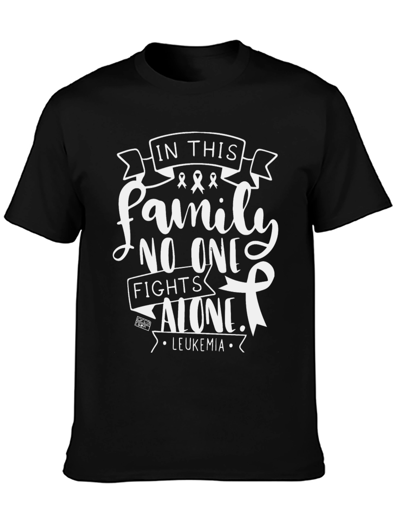 Leukemia Awareness T-Shirt: Family Fights Alone
