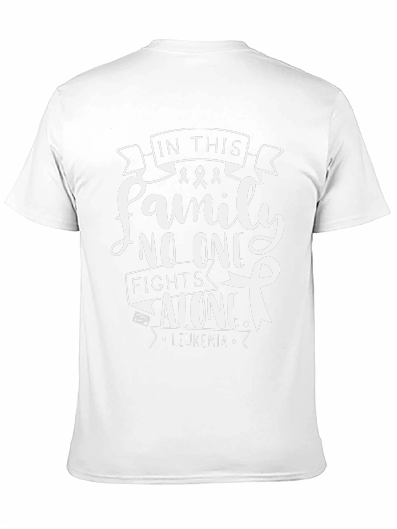 Leukemia Awareness T-Shirt: Family Fights Alone