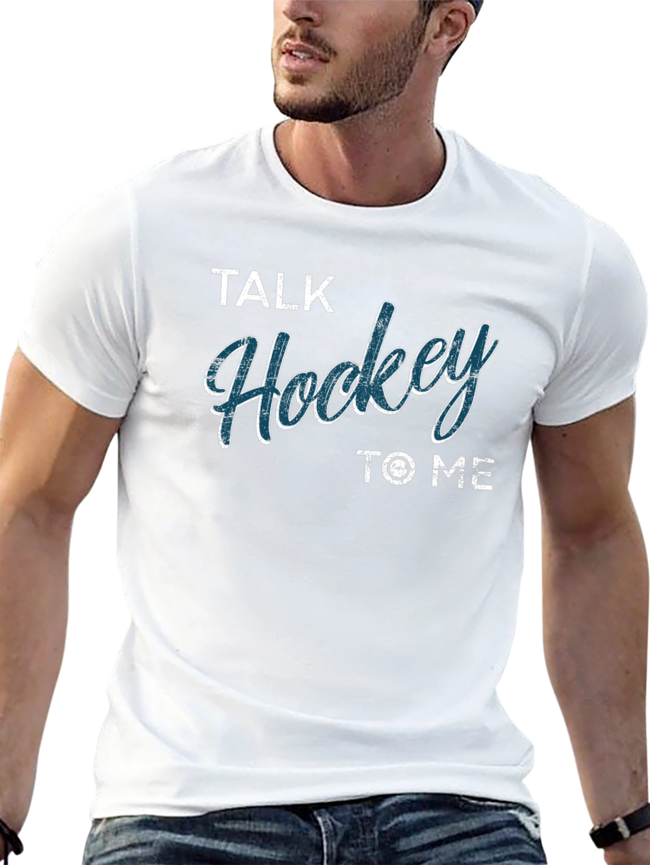Talk Hockey to Me Graphic T-Shirt
