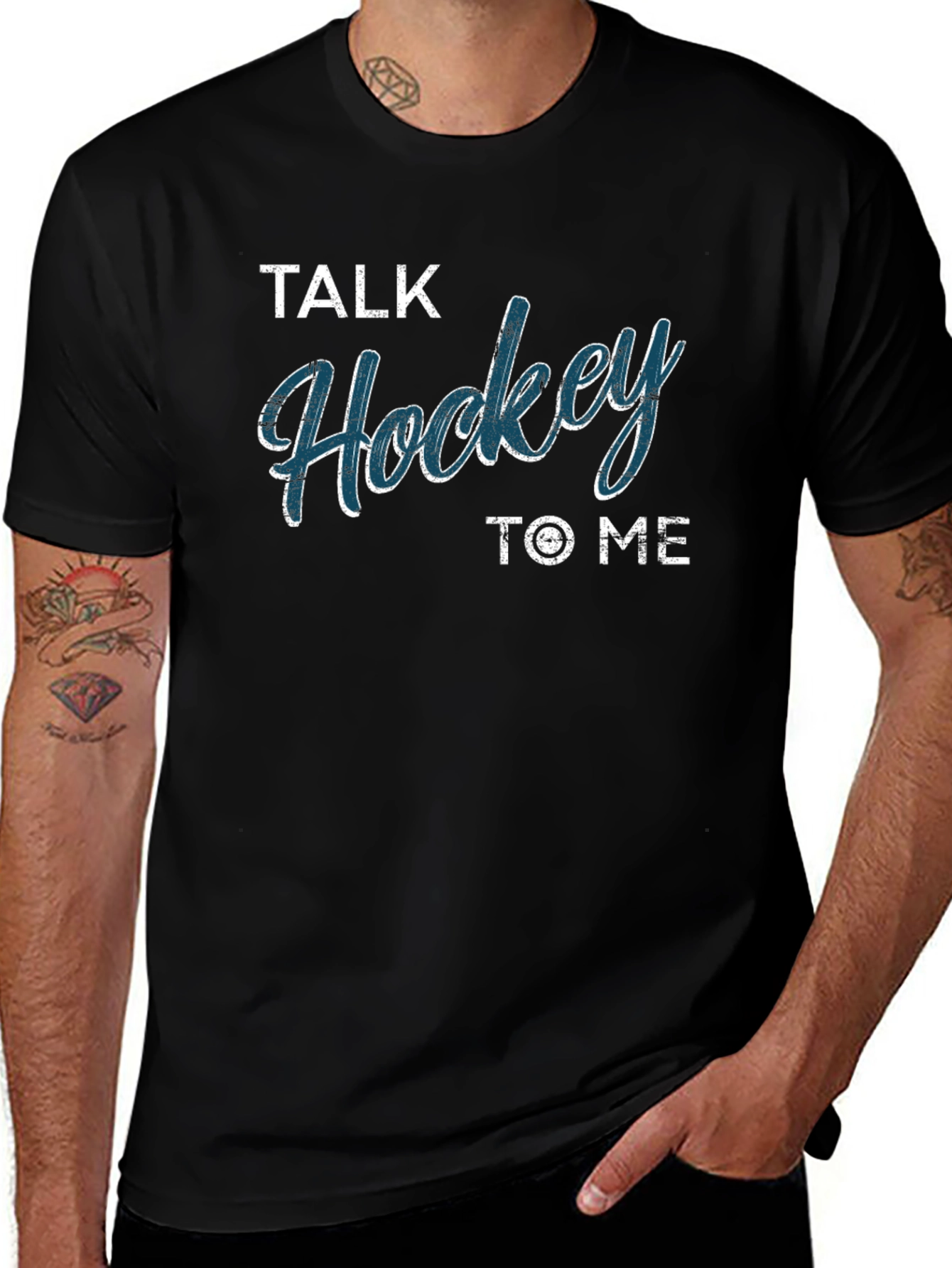 Talk Hockey to Me Graphic T-Shirt