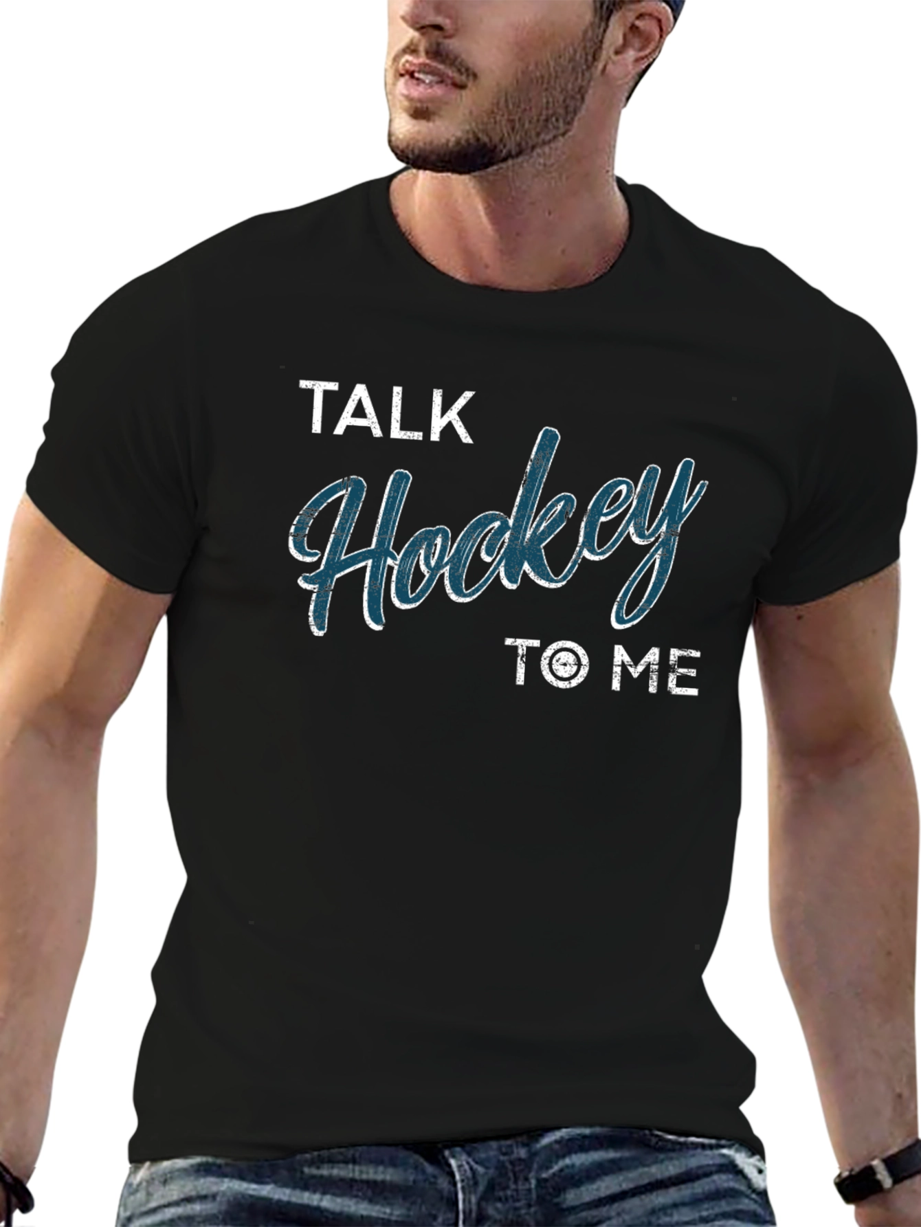Talk Hockey to Me Graphic T-Shirt
