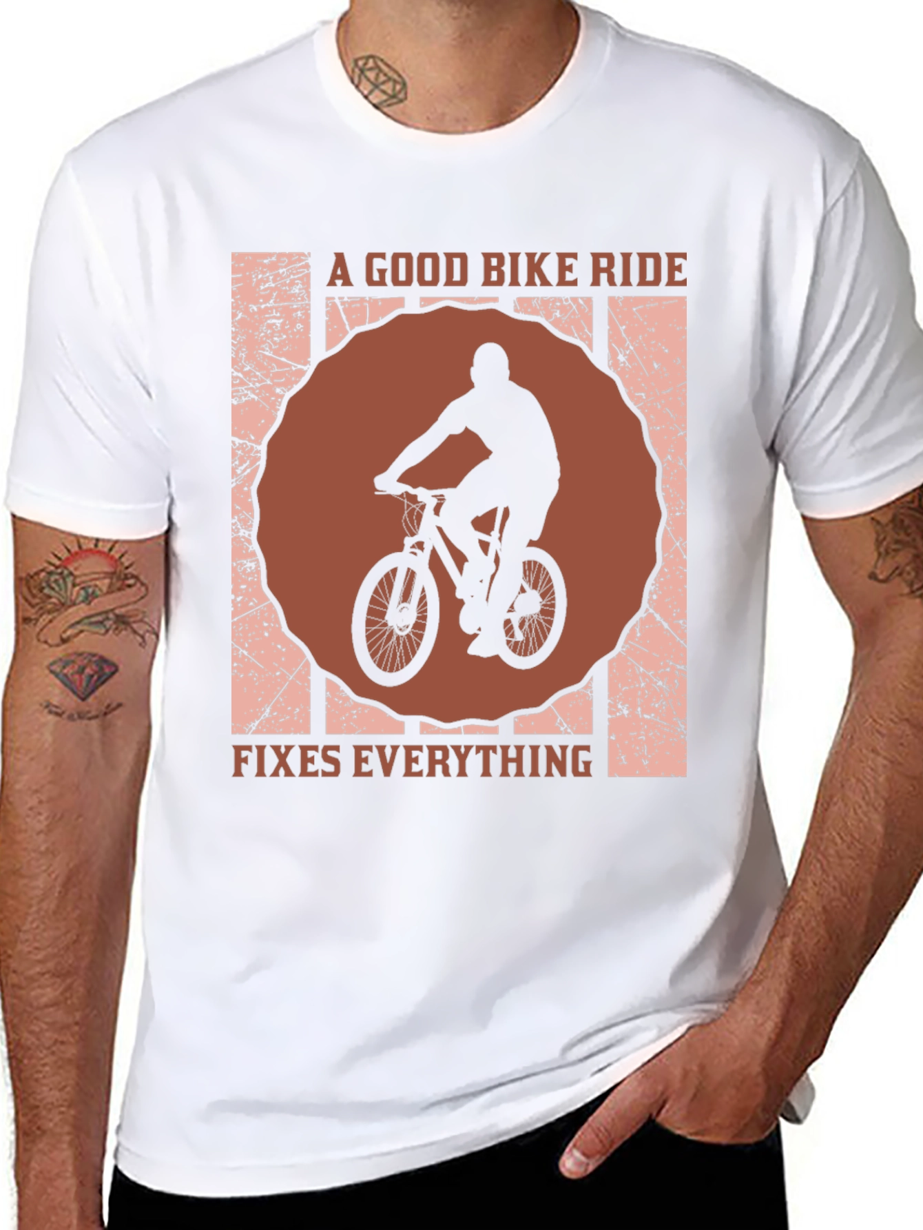 Bike Ride Fixes Everything Graphic Tee