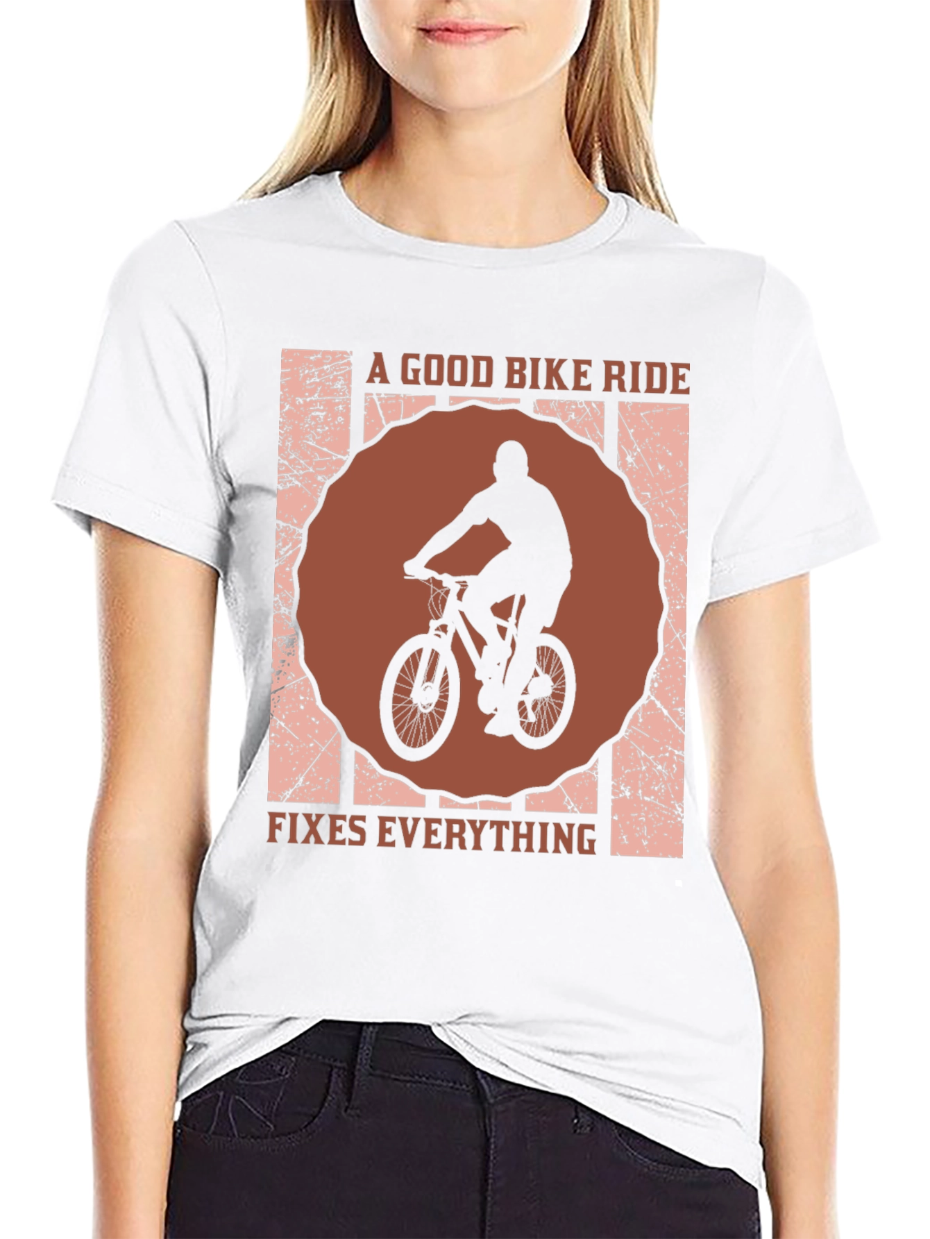 Bike Ride Fixes Everything Graphic Tee
