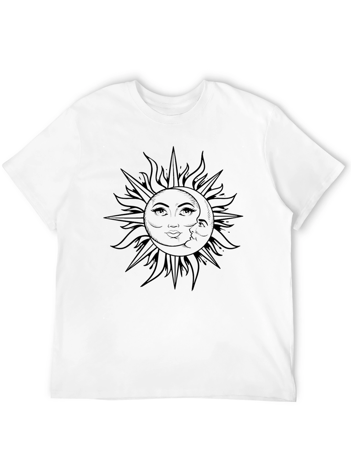 Sun and Moon Graphic Tee - Celestial Design