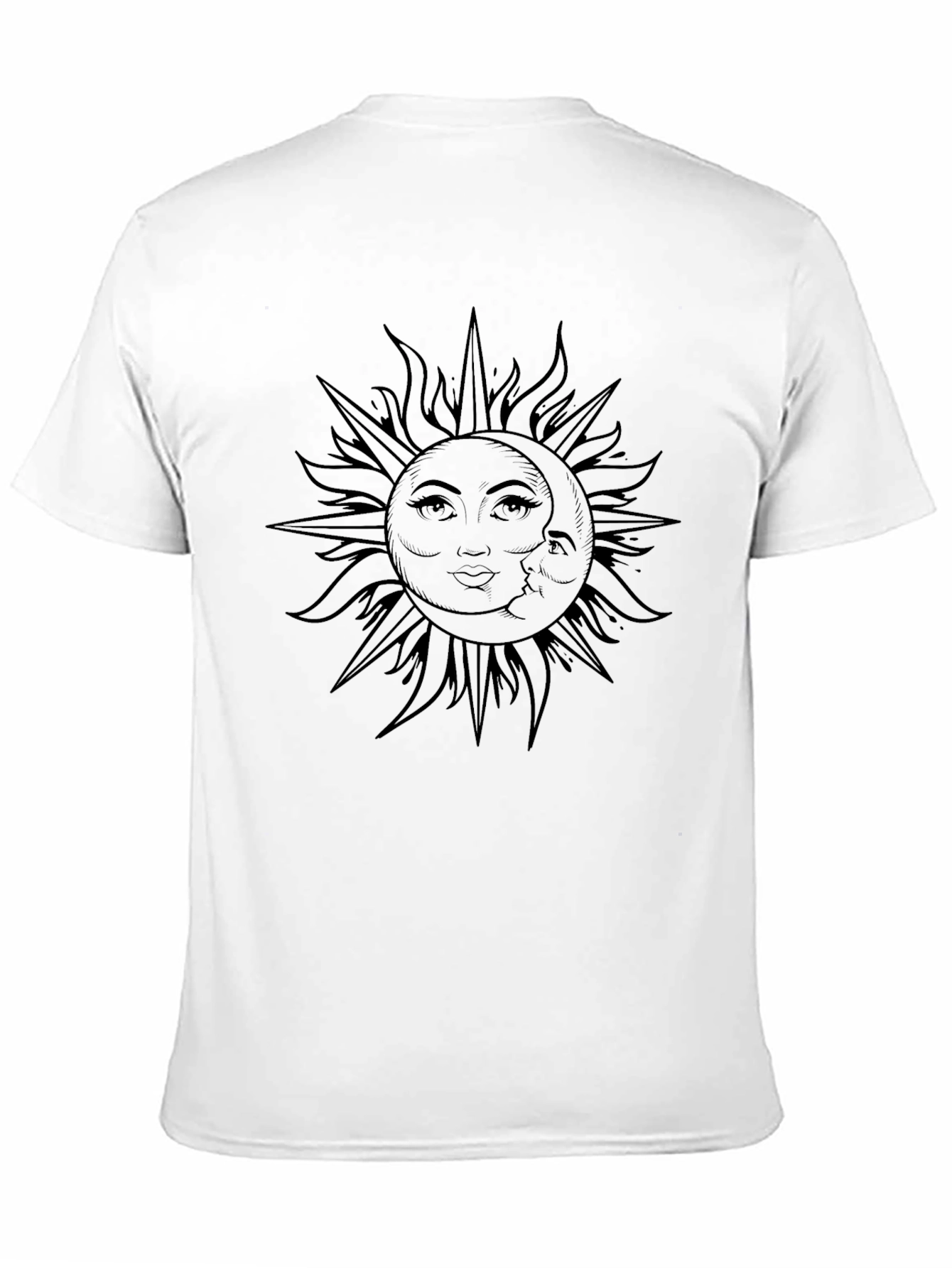 Sun and Moon Graphic Tee - Celestial Design