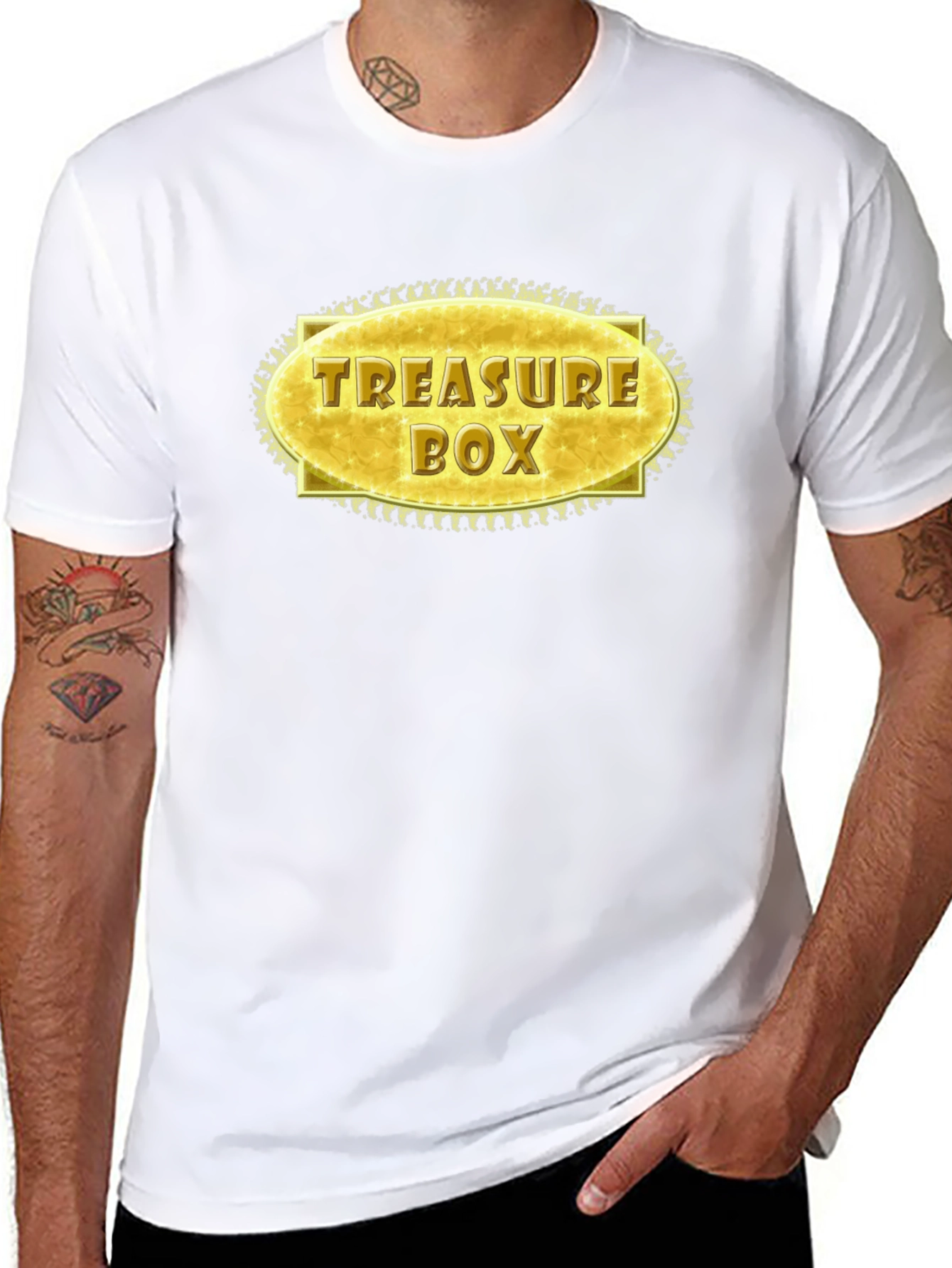 Treasure Box Graphic T-Shirt - Stylish Novelty Tee