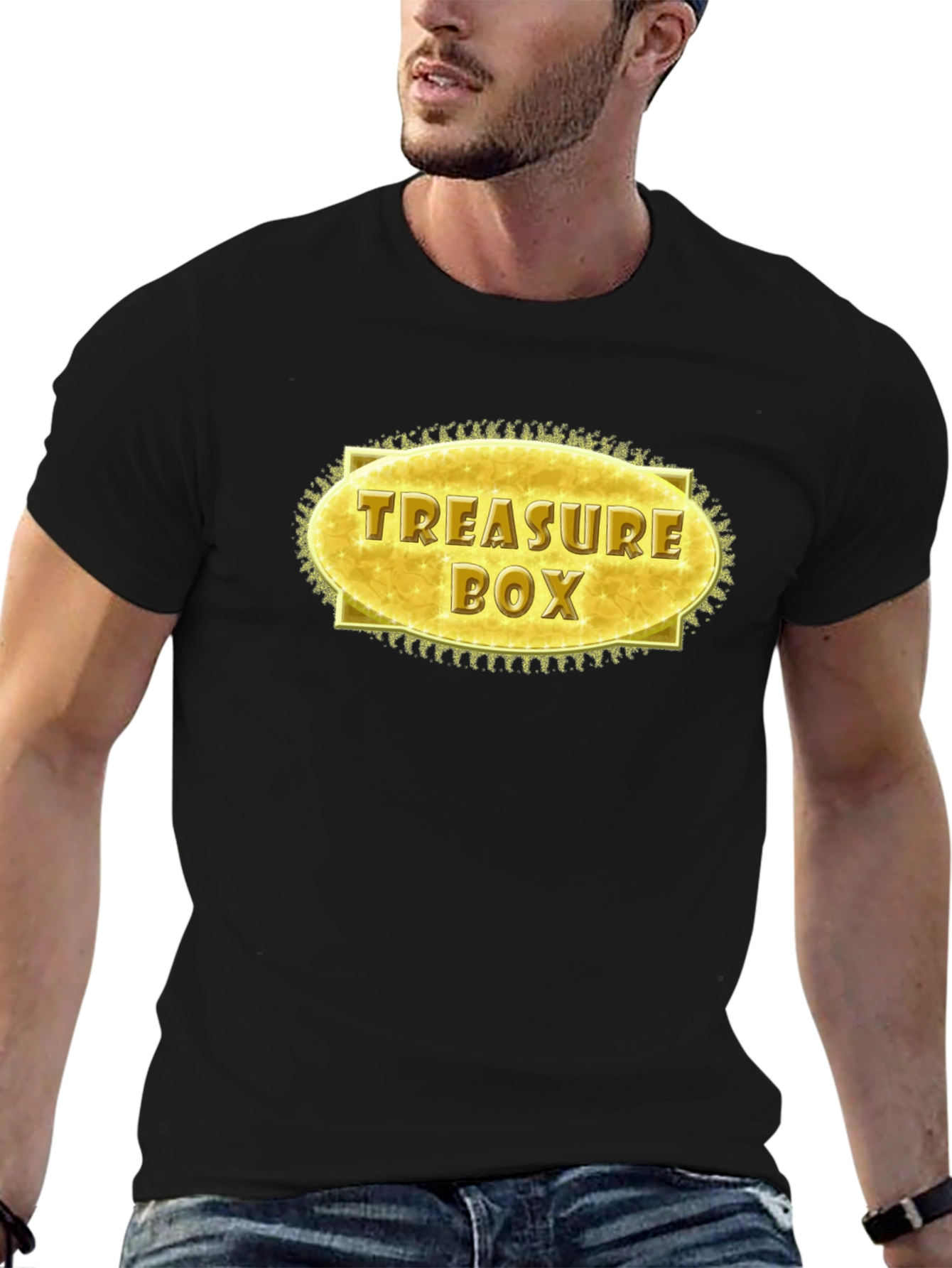 Treasure Box Graphic T-Shirt - Stylish Novelty Tee