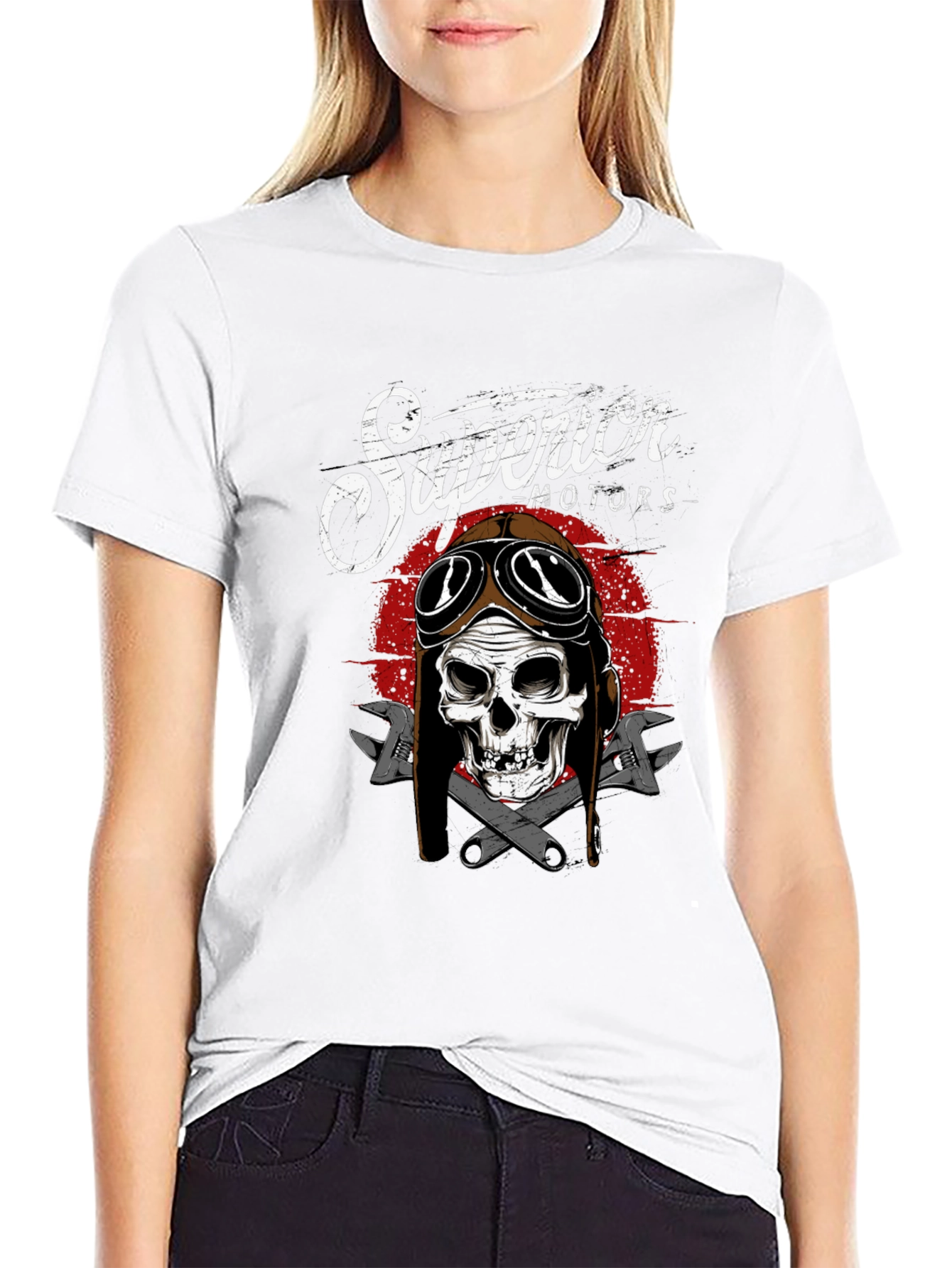 Superior Motors Skull Graphic T-Shirt
