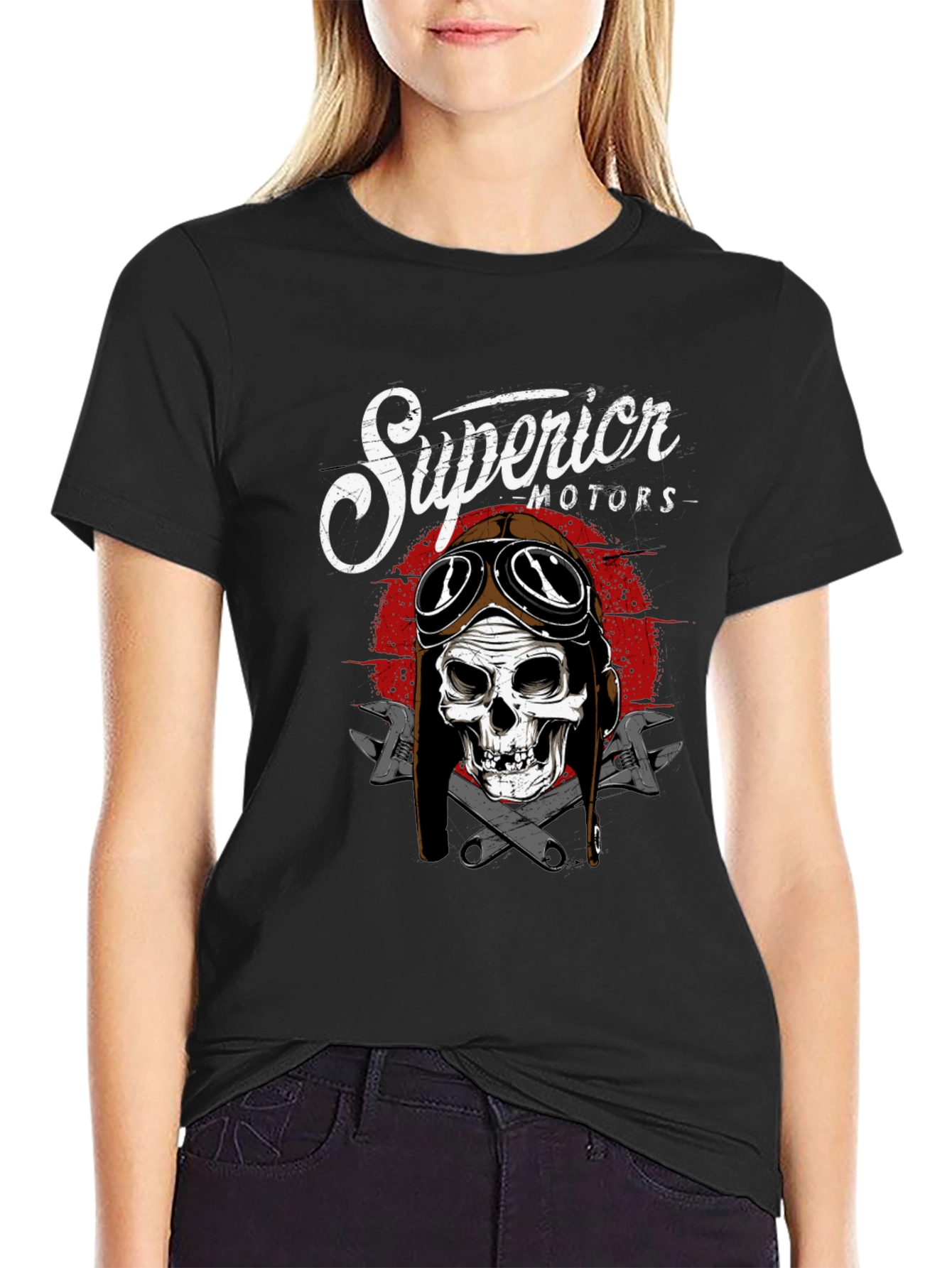 Superior Motors Skull Graphic T-Shirt