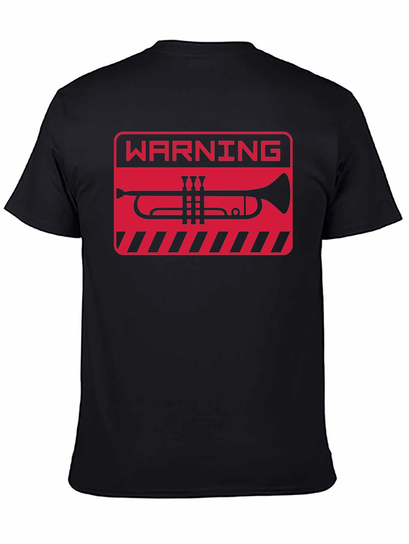 Warning Trumpet T-Shirt - Black Graphic Tee
