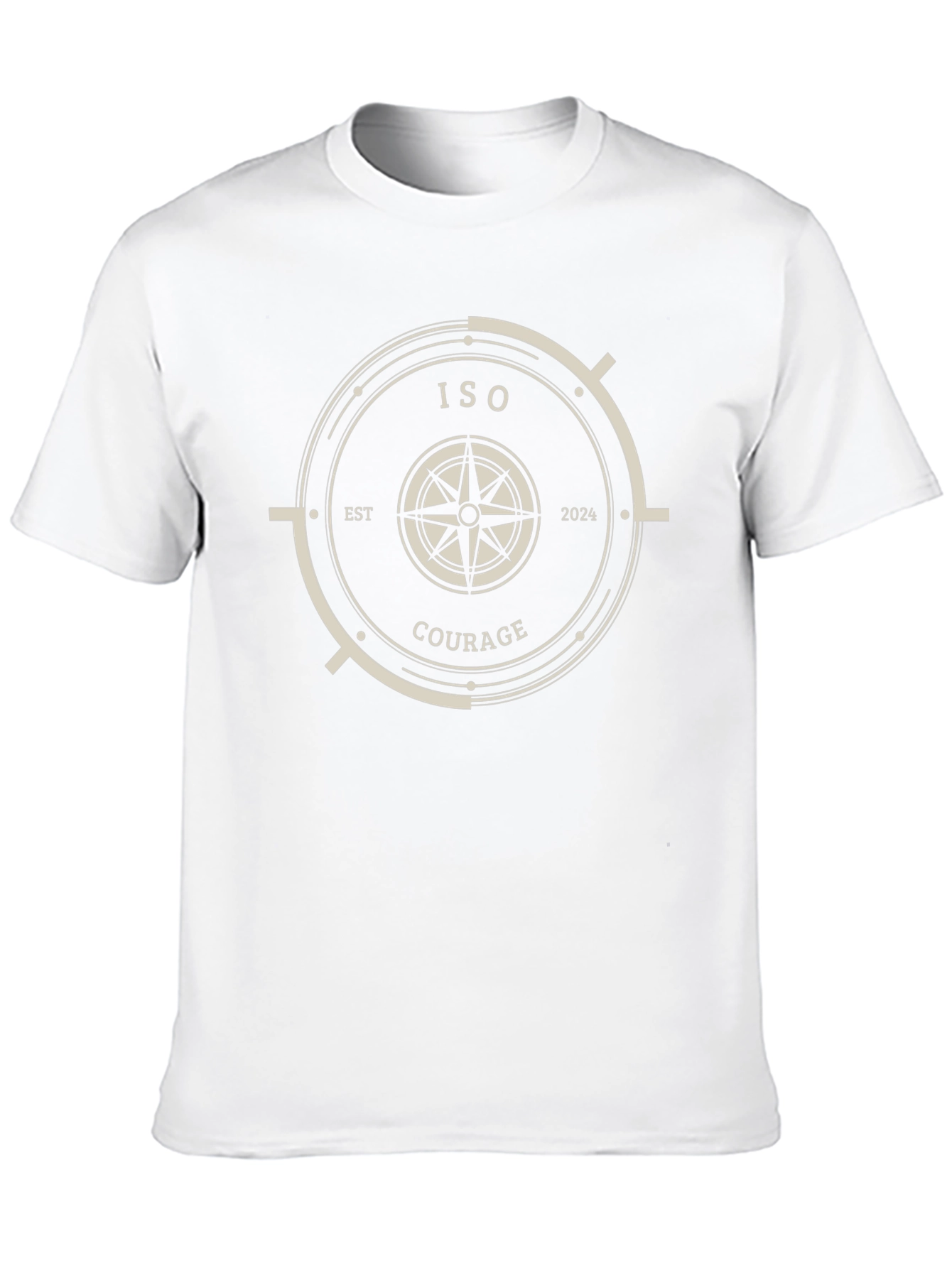 ISO Courage Compass Graphic Tee - Black