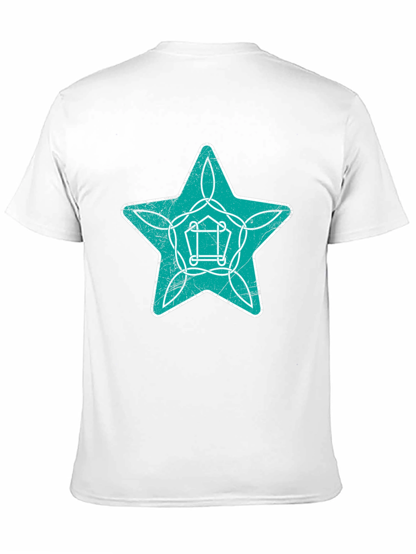 Star Graphic Print Mens Black T-Shirt