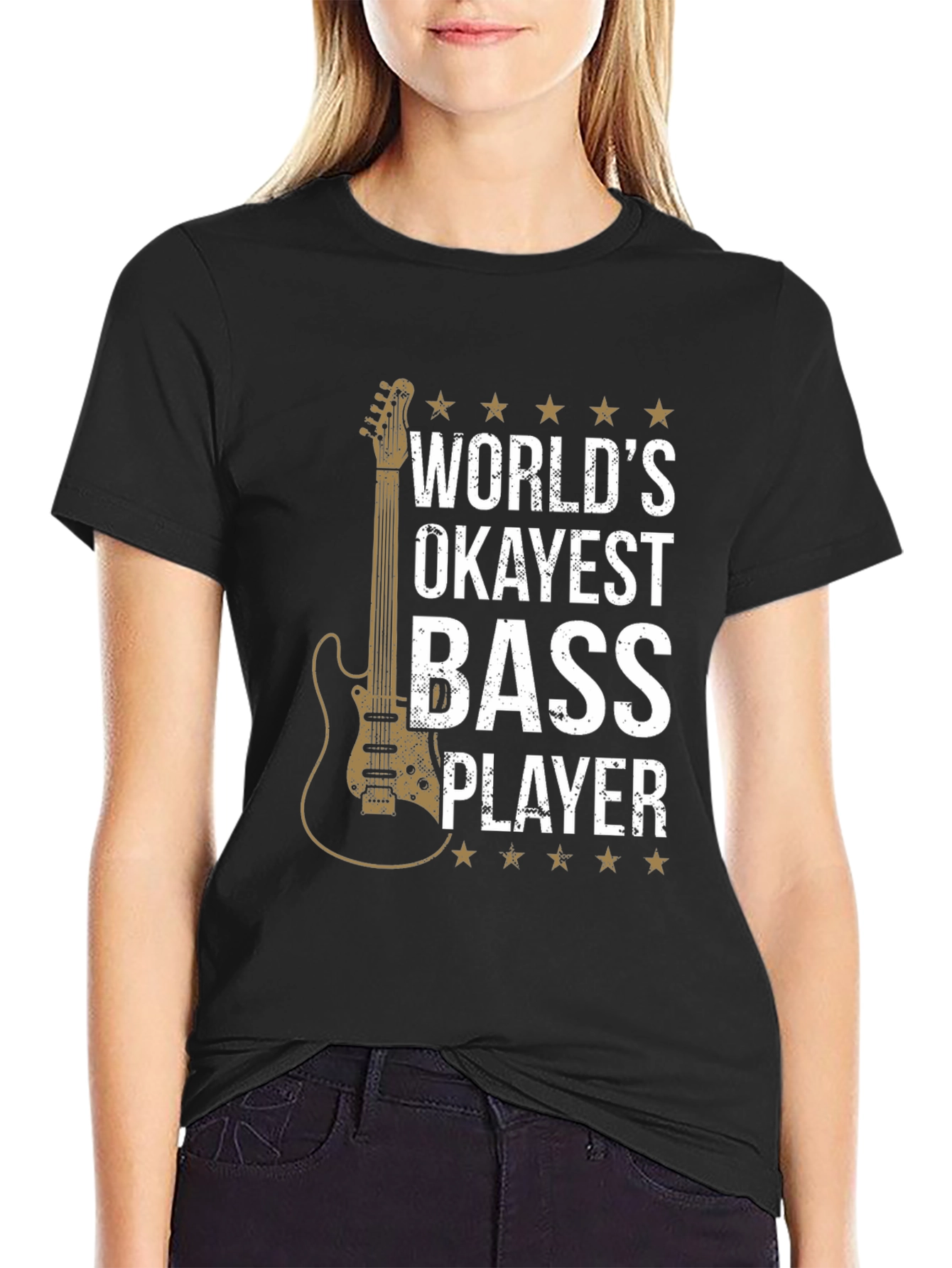 Worlds Okayest Bass Player T-Shirt