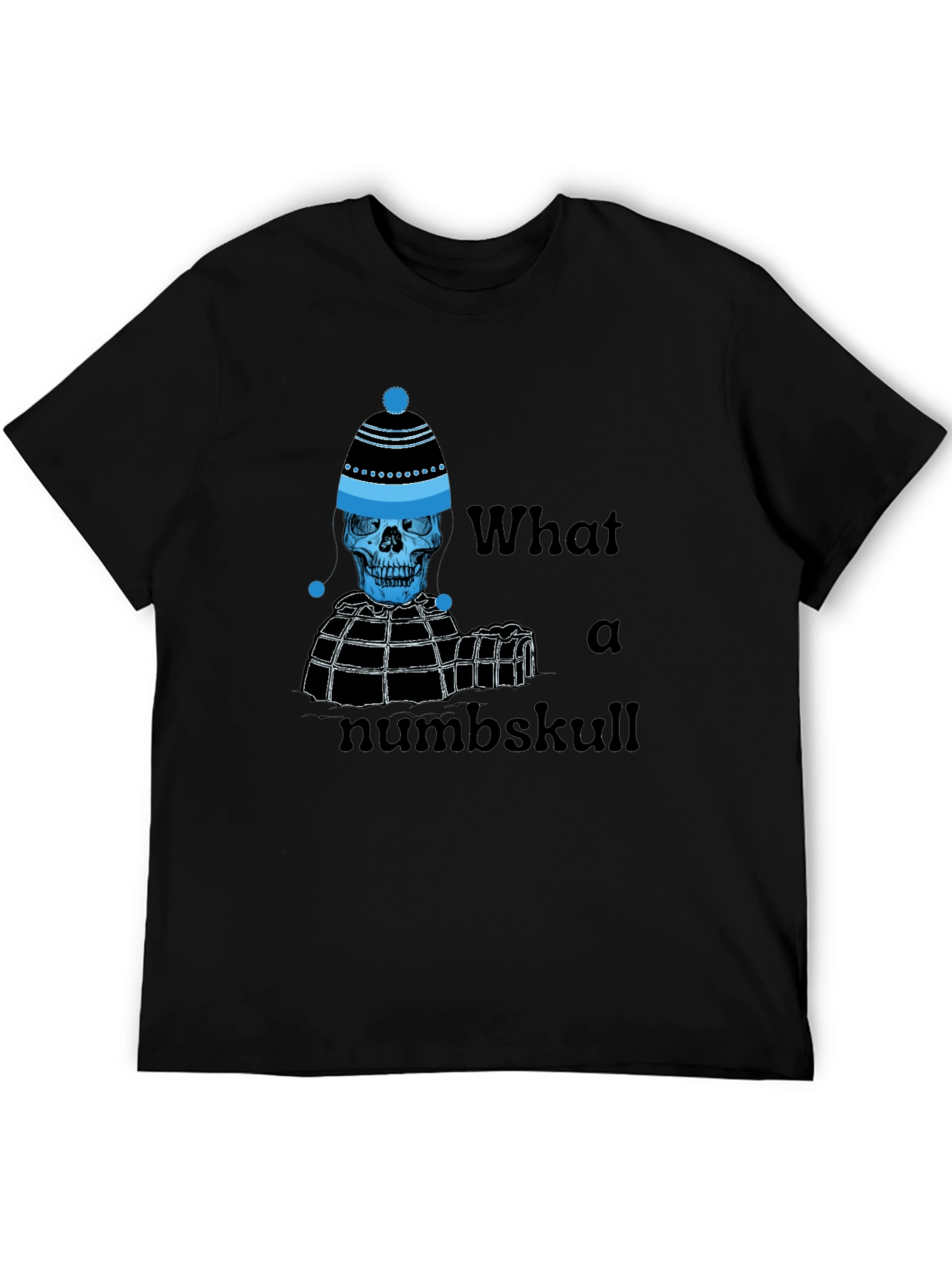 Numb Skull T-Shirt - Funny Winter Skeleton Tee