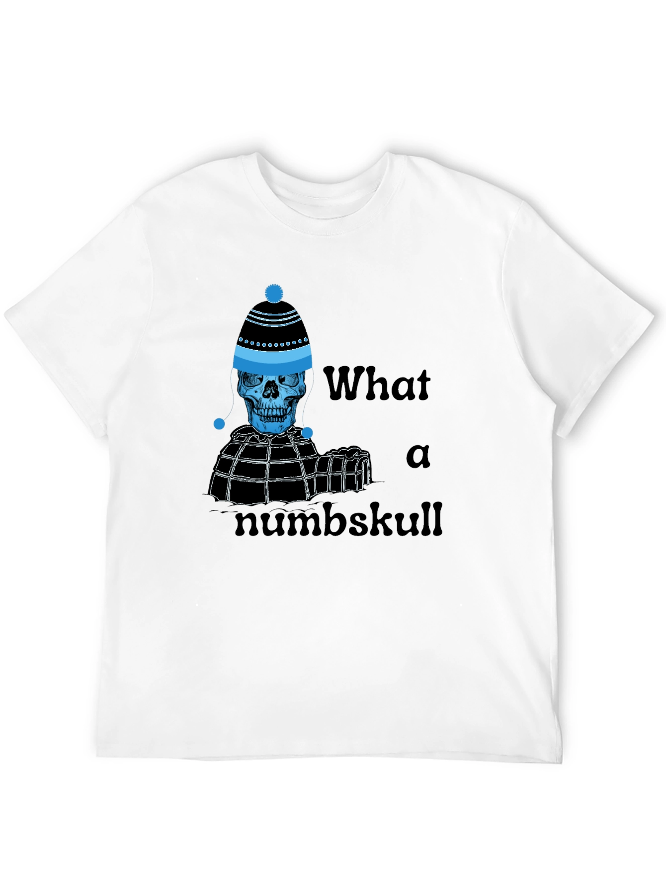 Numb Skull T-Shirt - Funny Winter Skeleton Tee