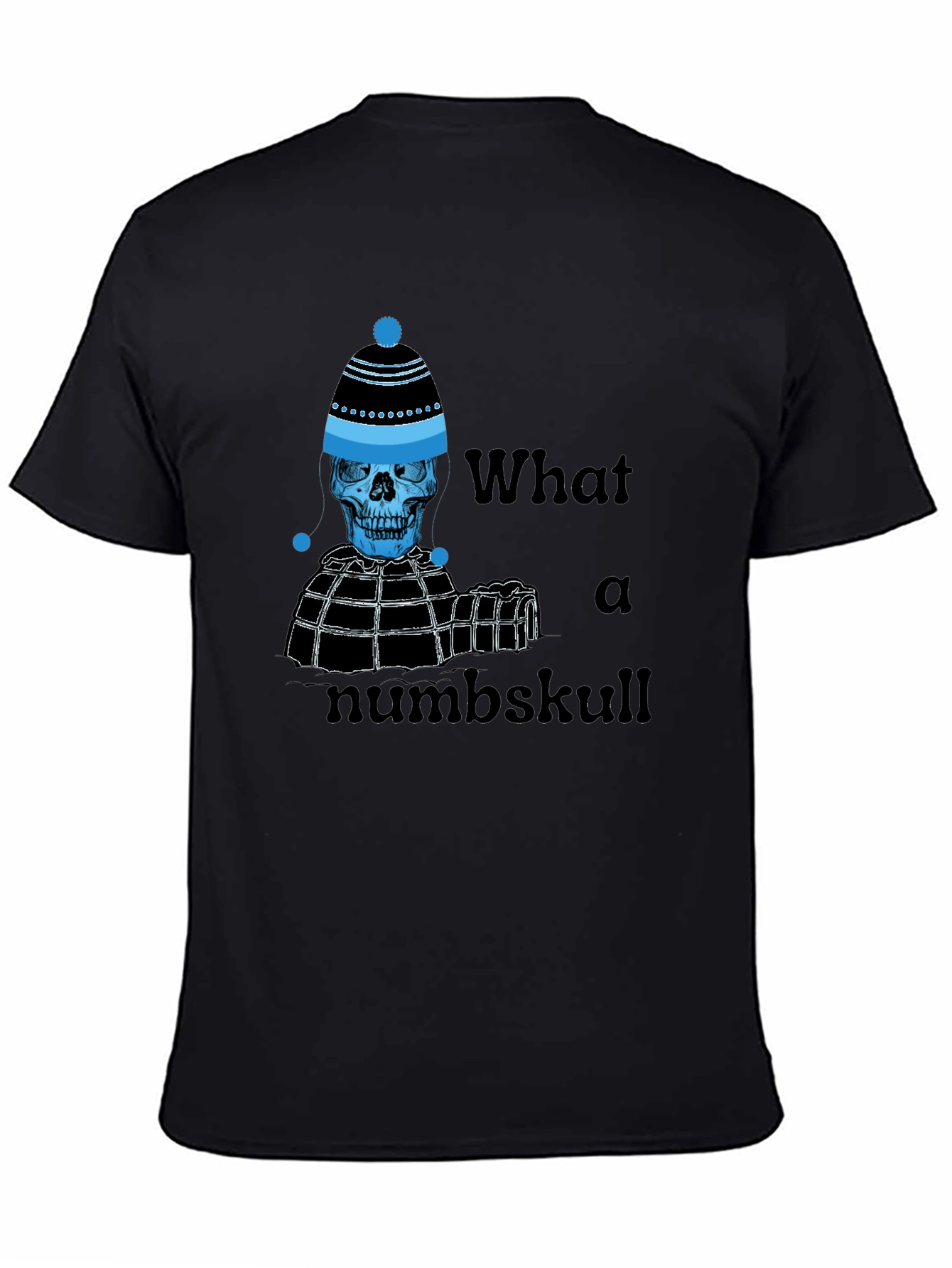 Numb Skull T-Shirt - Funny Winter Skeleton Tee
