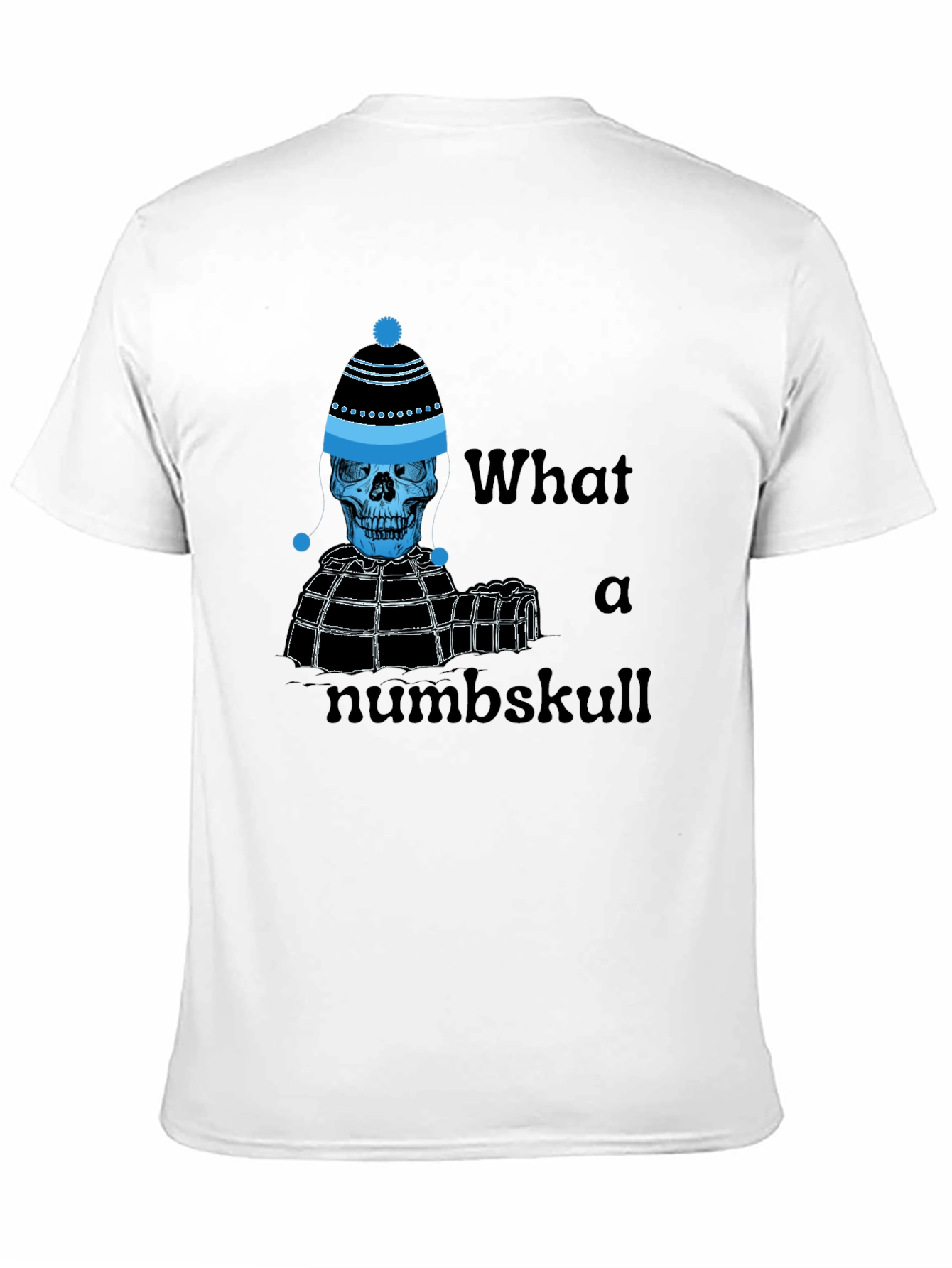 Numb Skull T-Shirt - Funny Winter Skeleton Tee