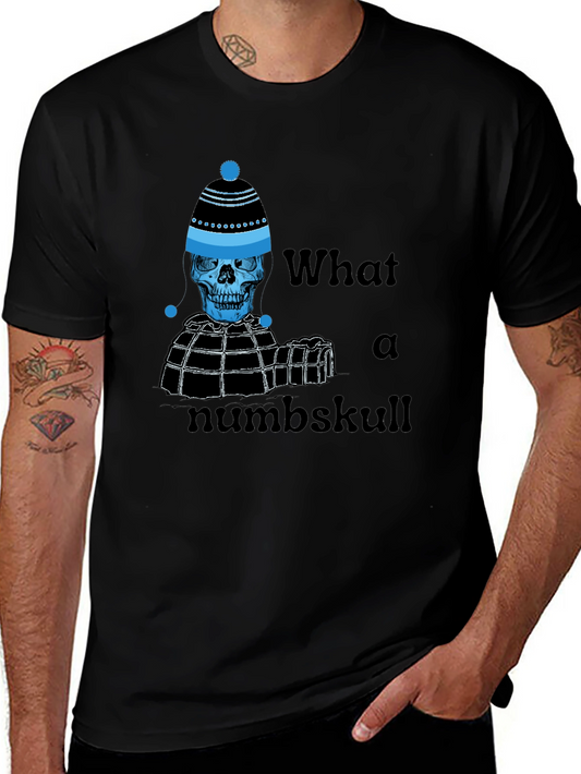 Numb Skull T-Shirt - Funny Winter Skeleton Tee
