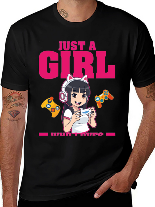 Just A Girl Who Loves Gaming T-Shirt