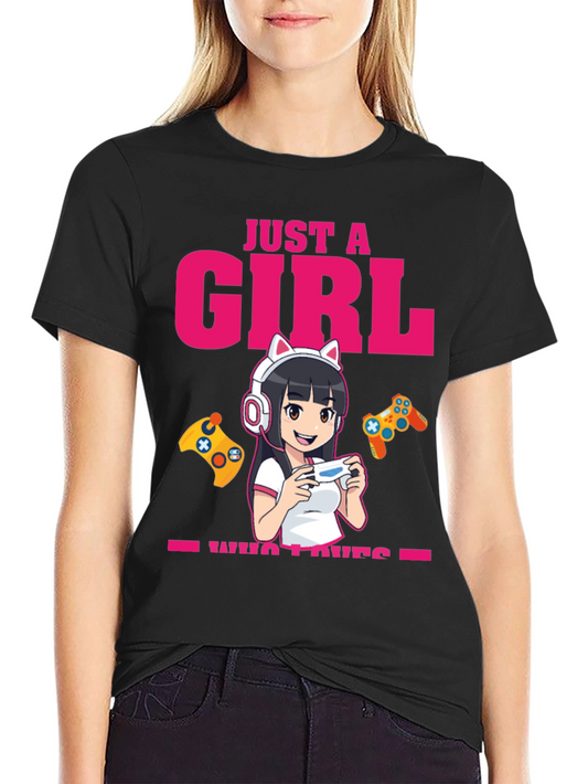 Just A Girl Who Loves Gaming T-Shirt
