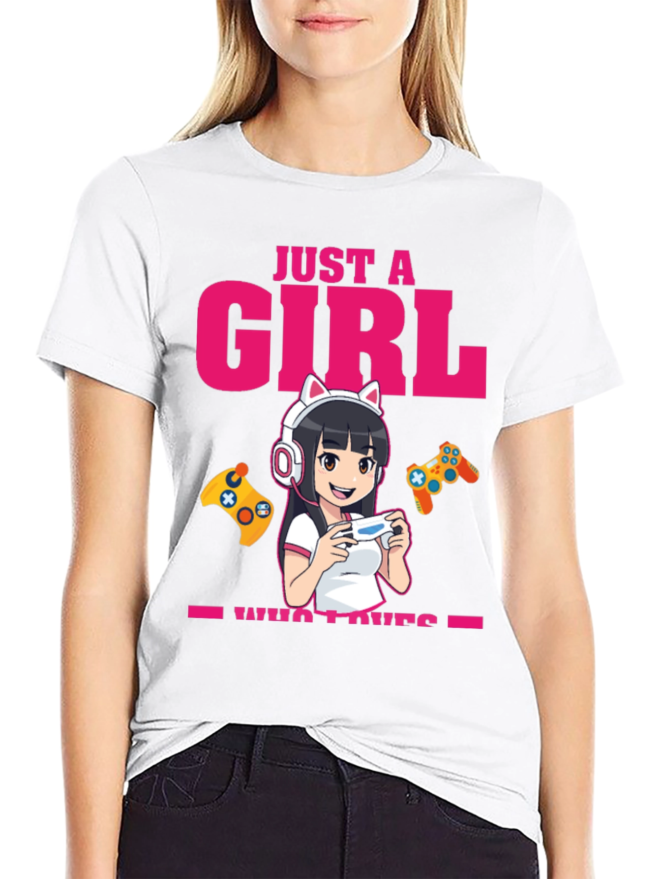 Just A Girl Who Loves Gaming T-Shirt