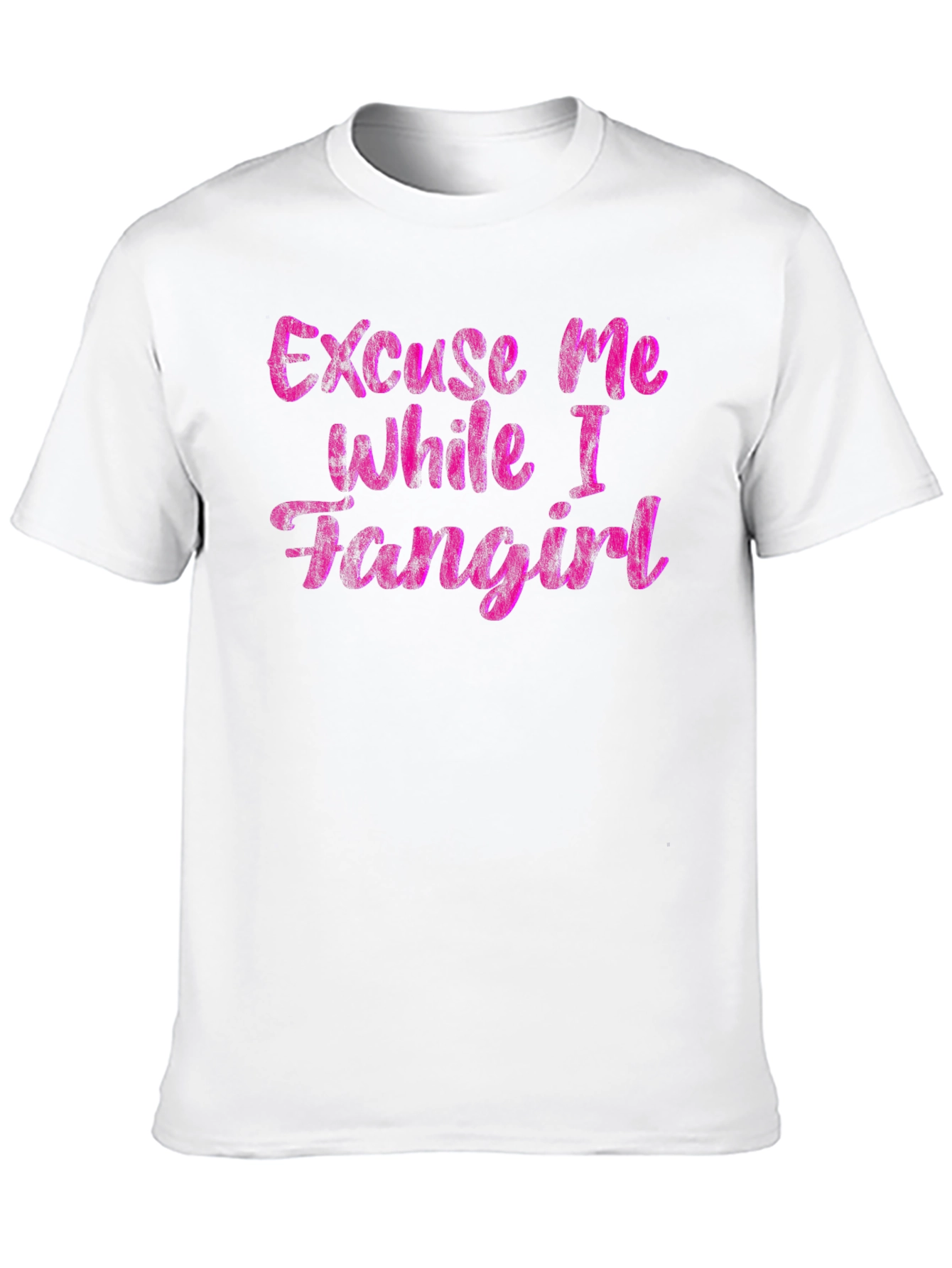 Excuse Me While I Fangirl Black T-Shirt