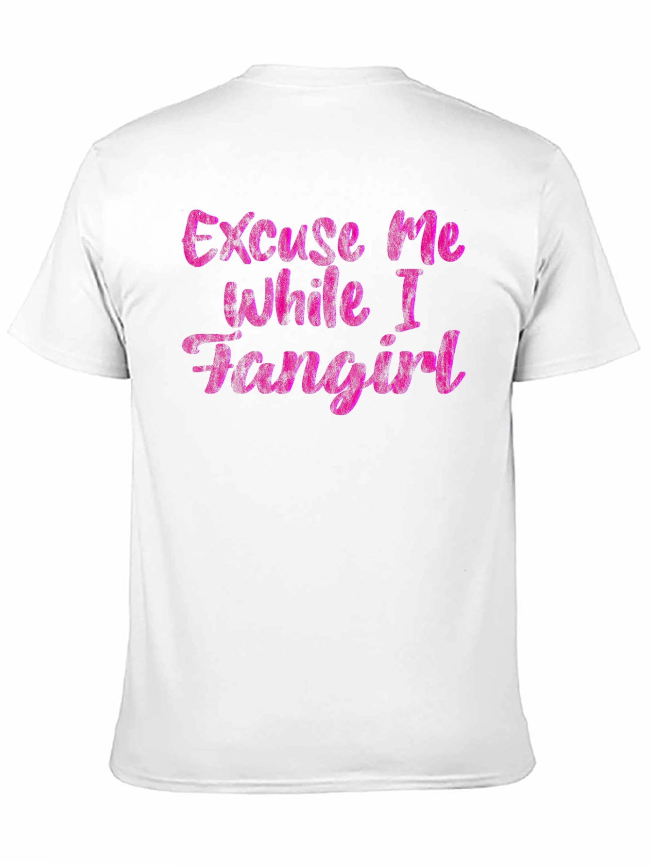 Excuse Me While I Fangirl Black T-Shirt