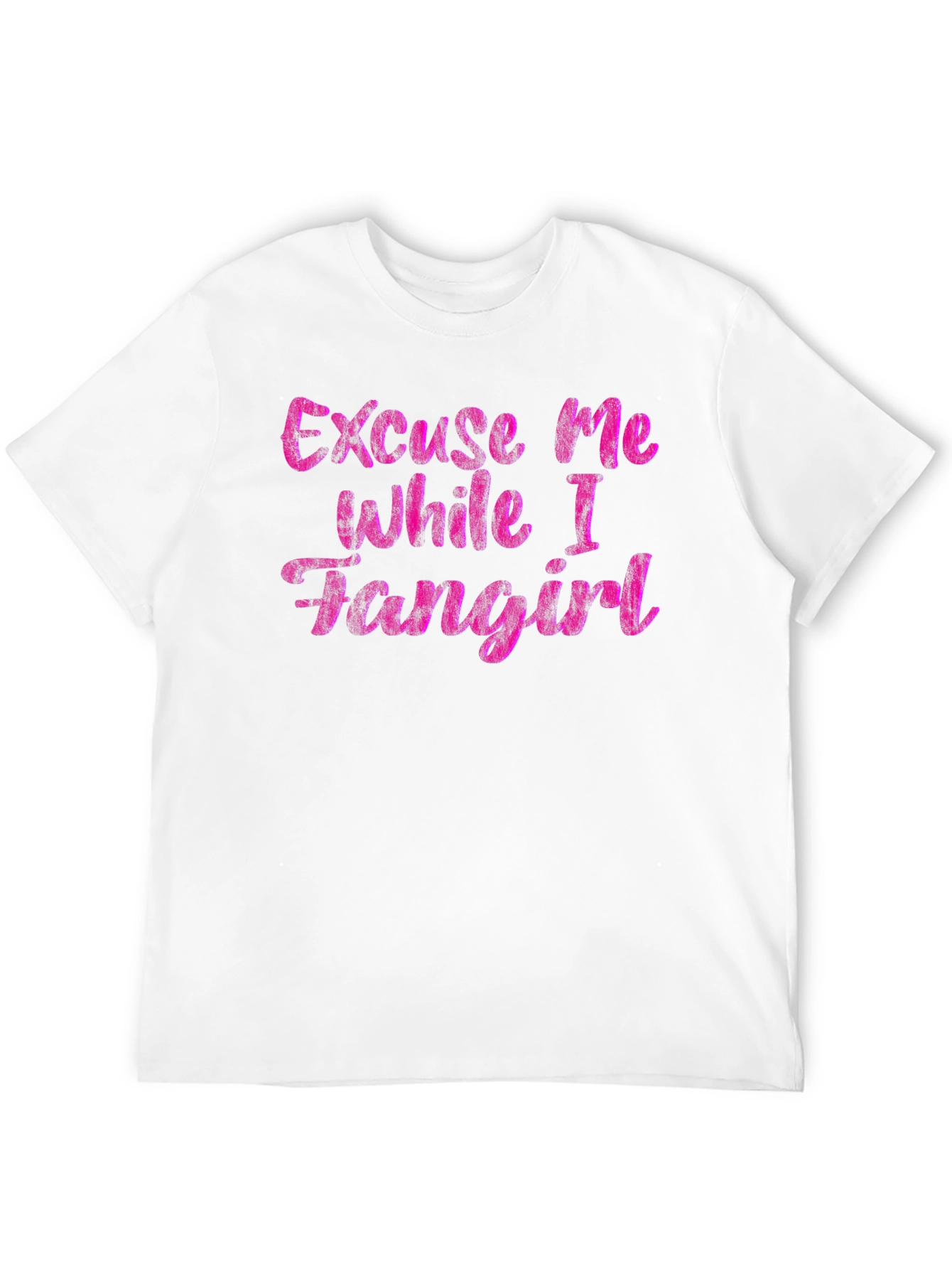 Excuse Me While I Fangirl Black T-Shirt